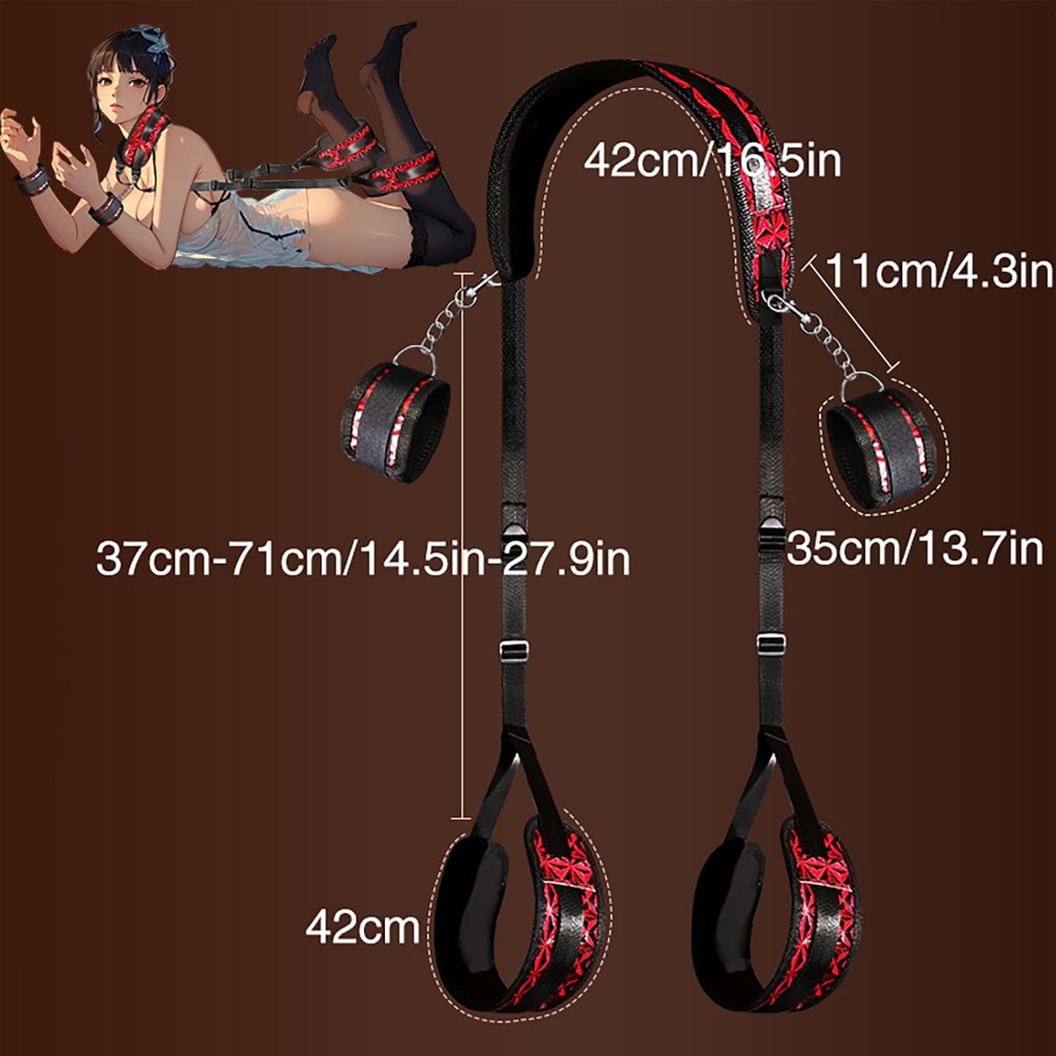 BoundThrust BDSM Position Pillow & Restraint Set