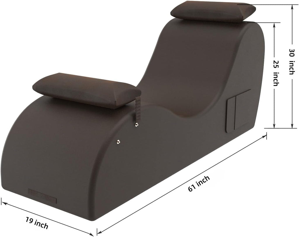BronzeArc Brown Sex Chaise Lounge Chair