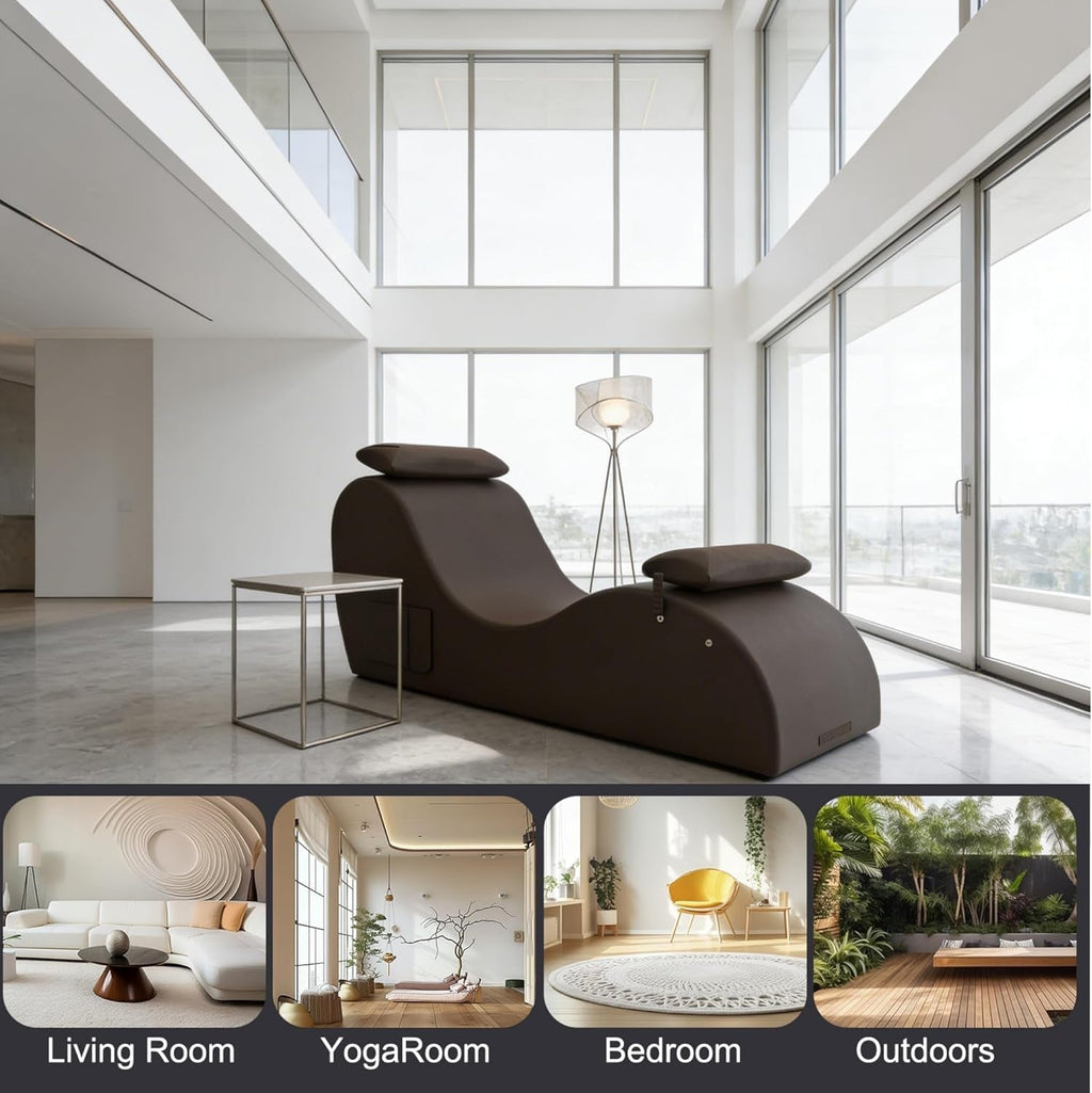 BronzeArc Brown Sex Chaise Lounge Chair