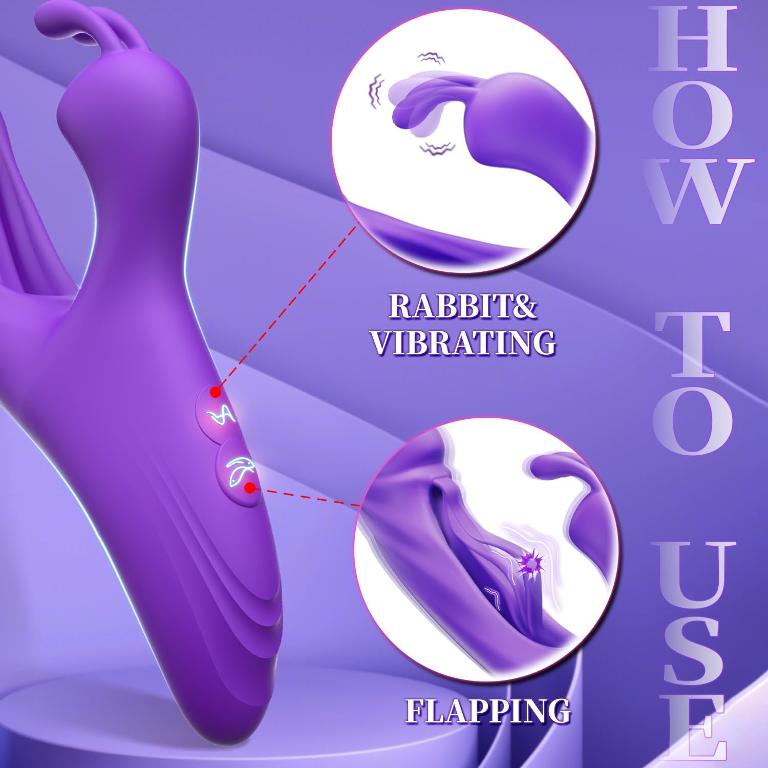 BunnyBliss Flapping Vibrator – 7 Vibration Modes