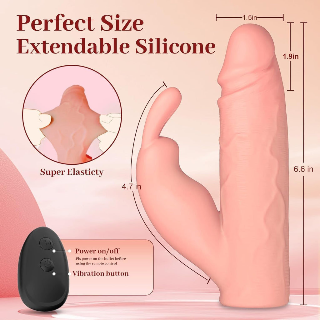 BunnyBoost Rabbit Vibrating Clit Stimulation Penis Sleeve