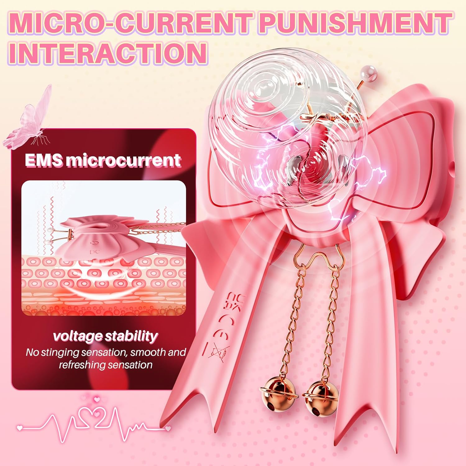 ButterflyPulse BDSM Shock Nipple Clamps