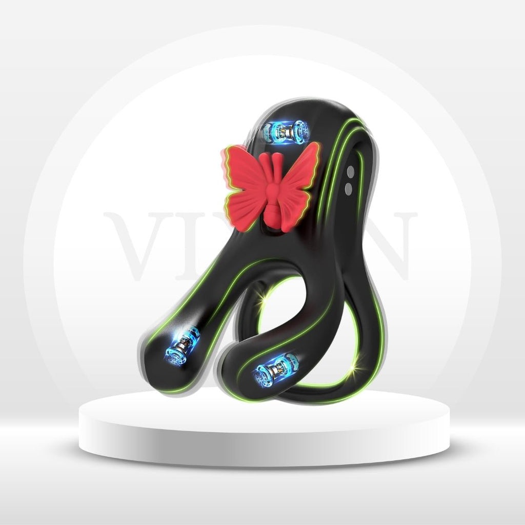 ButterflyRush Powerful Vibrating Couples Cock Ring