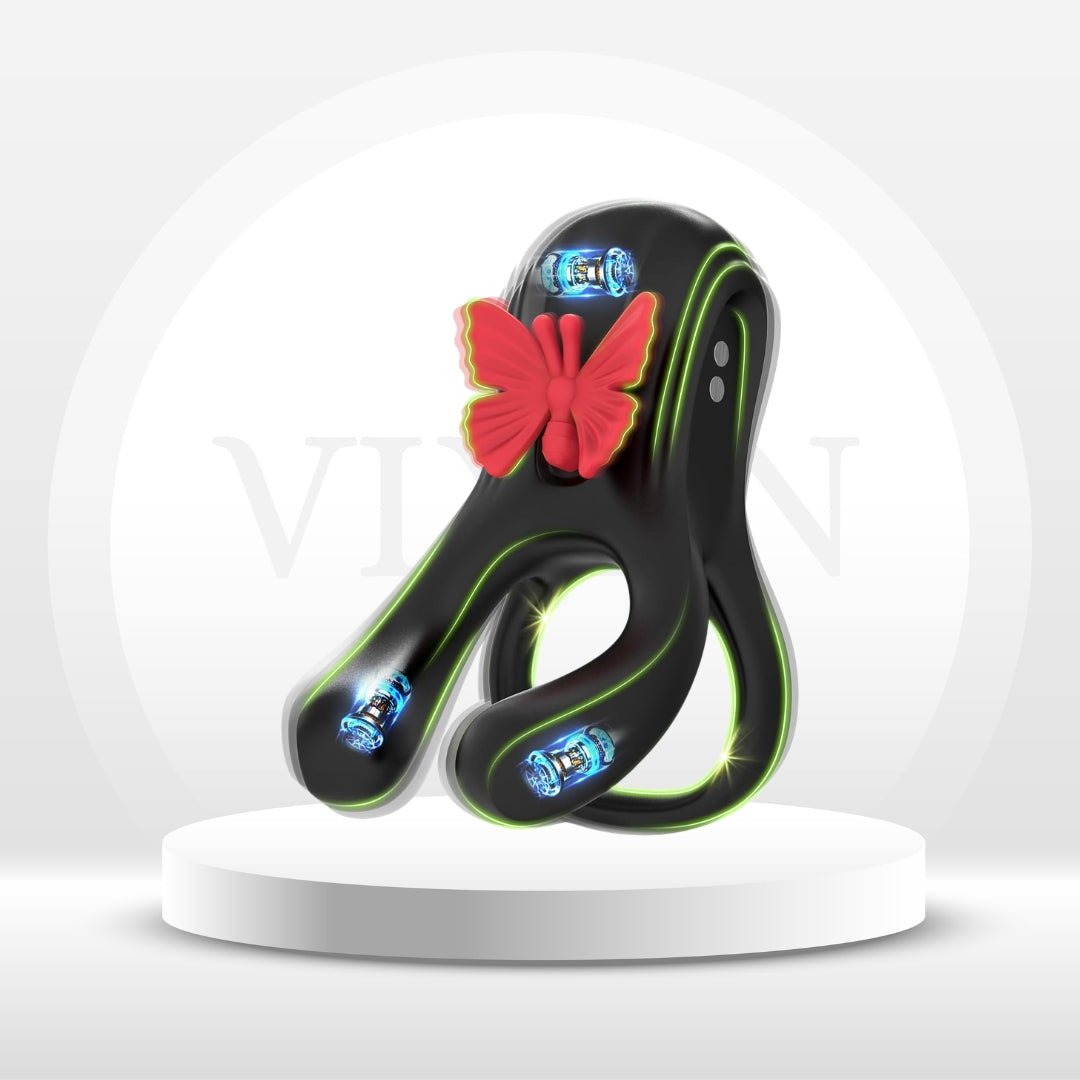 ButterflyRush Powerful Vibrating Couples Cock Ring