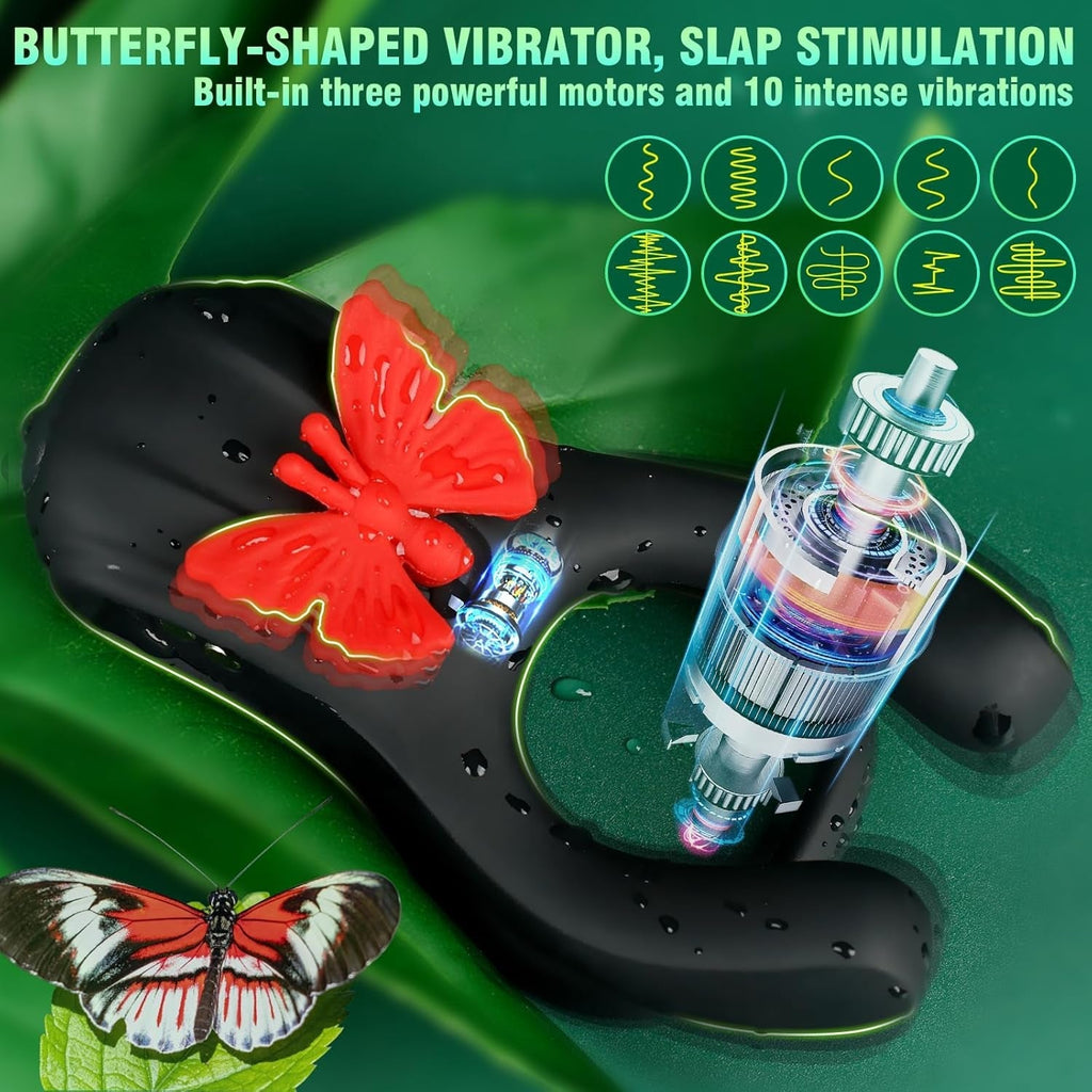 ButterflyRush Powerful Vibrating Couples Cock Ring
