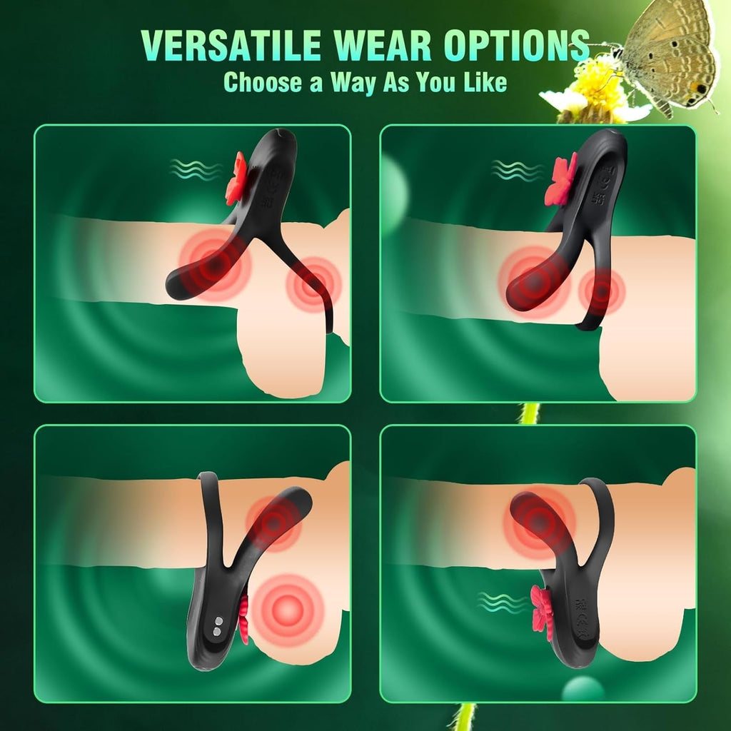 ButterflyRush Powerful Vibrating Couples Cock Ring