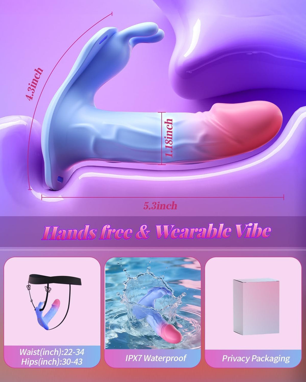 CandyMotion App Control Thrusting Panty Vibrator