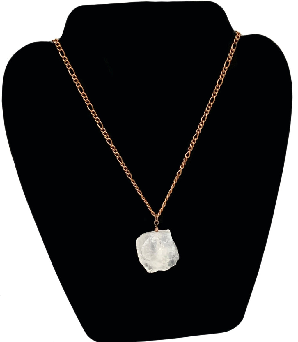 Cassiopeia Authentic Raw Clear Quartz Handmade Pendant Necklace