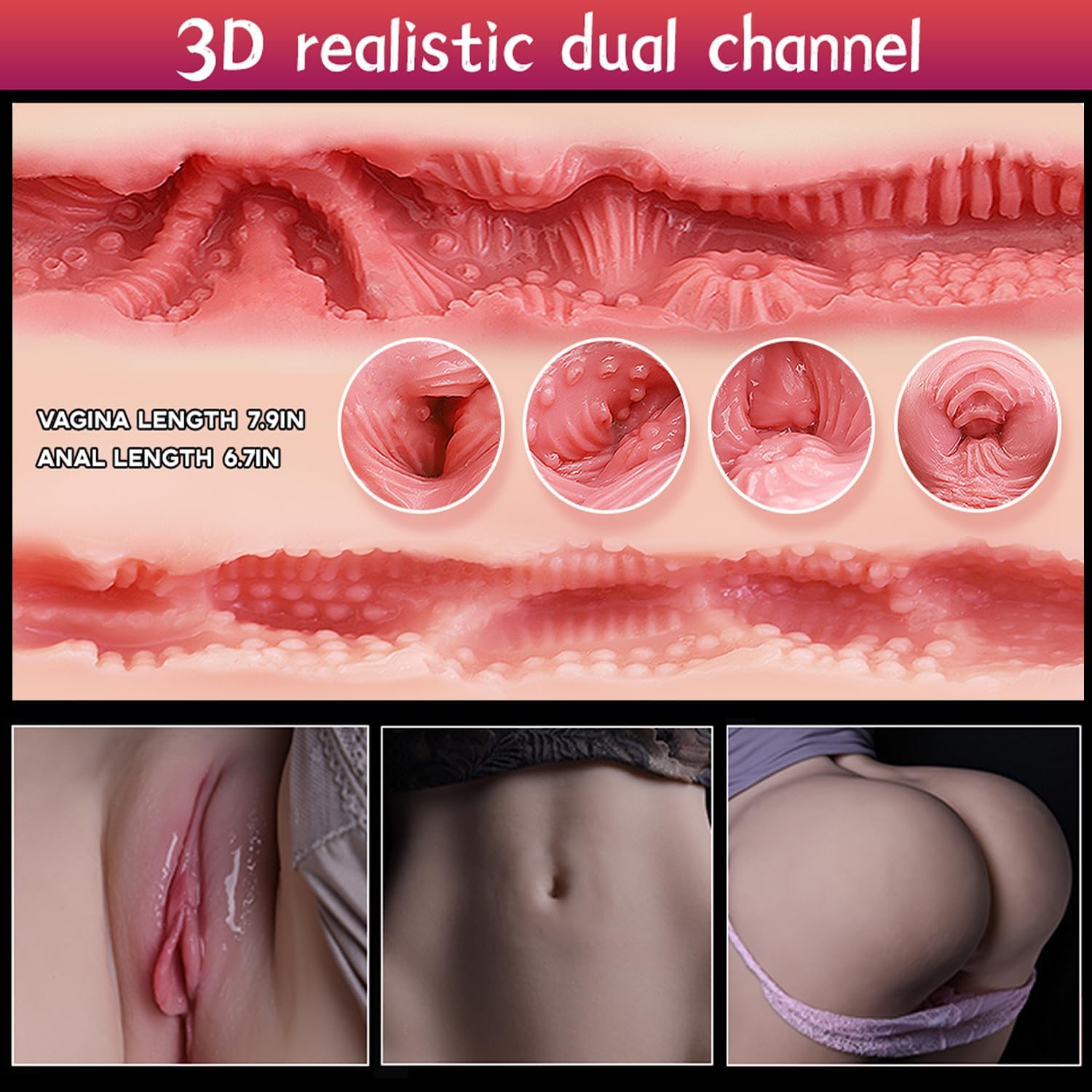 Charlotte 55lbs 3-in-1 Lifelike Sex Doll