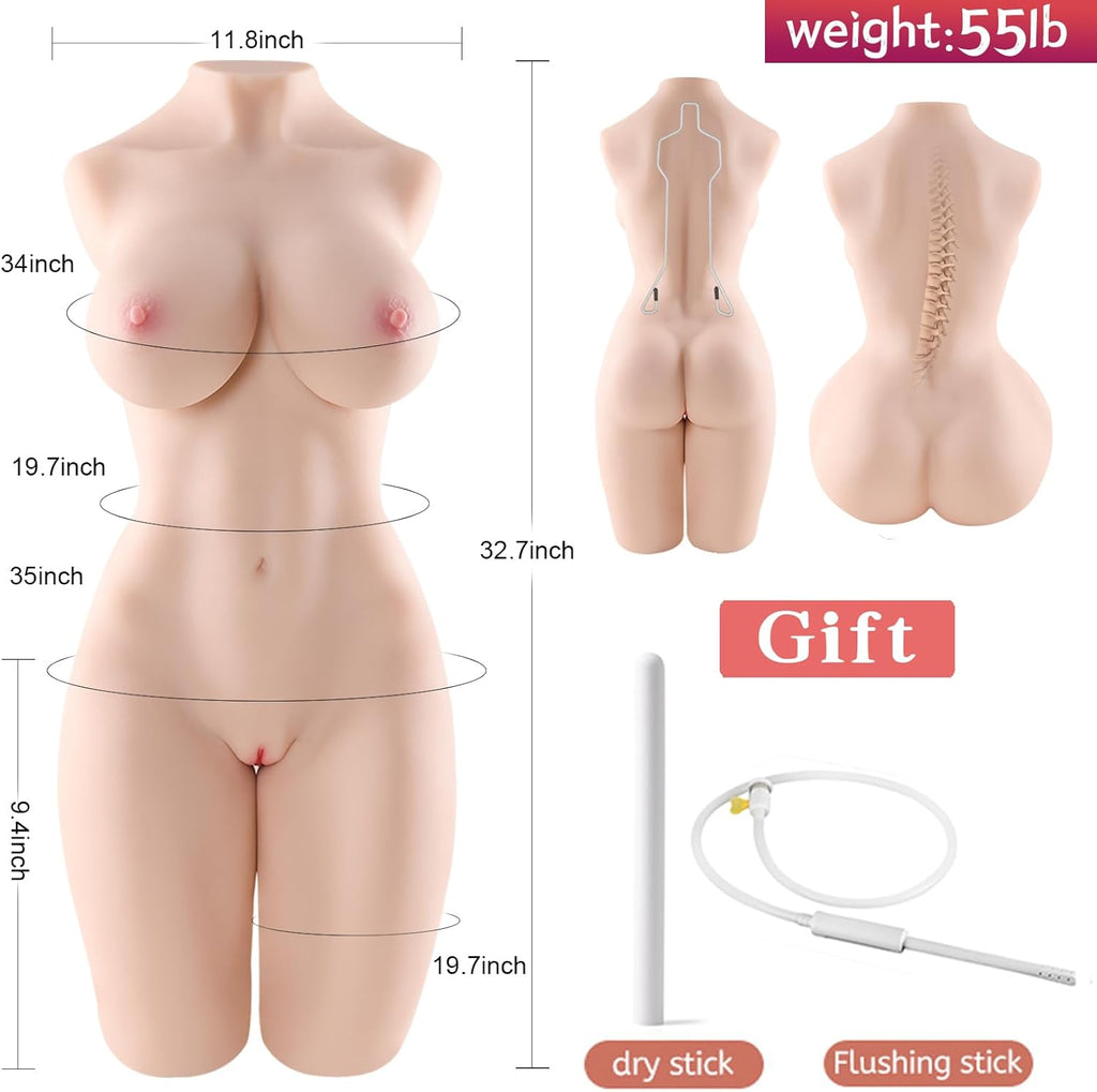 Charlotte 55lbs 3-in-1 Lifelike Sex Doll
