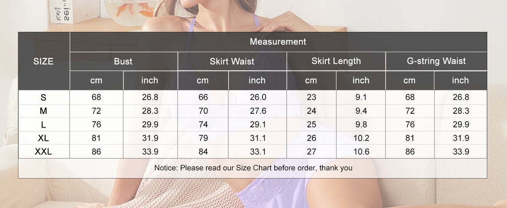 CharmLace 3-Piece Lace Skirt Lingerie Set