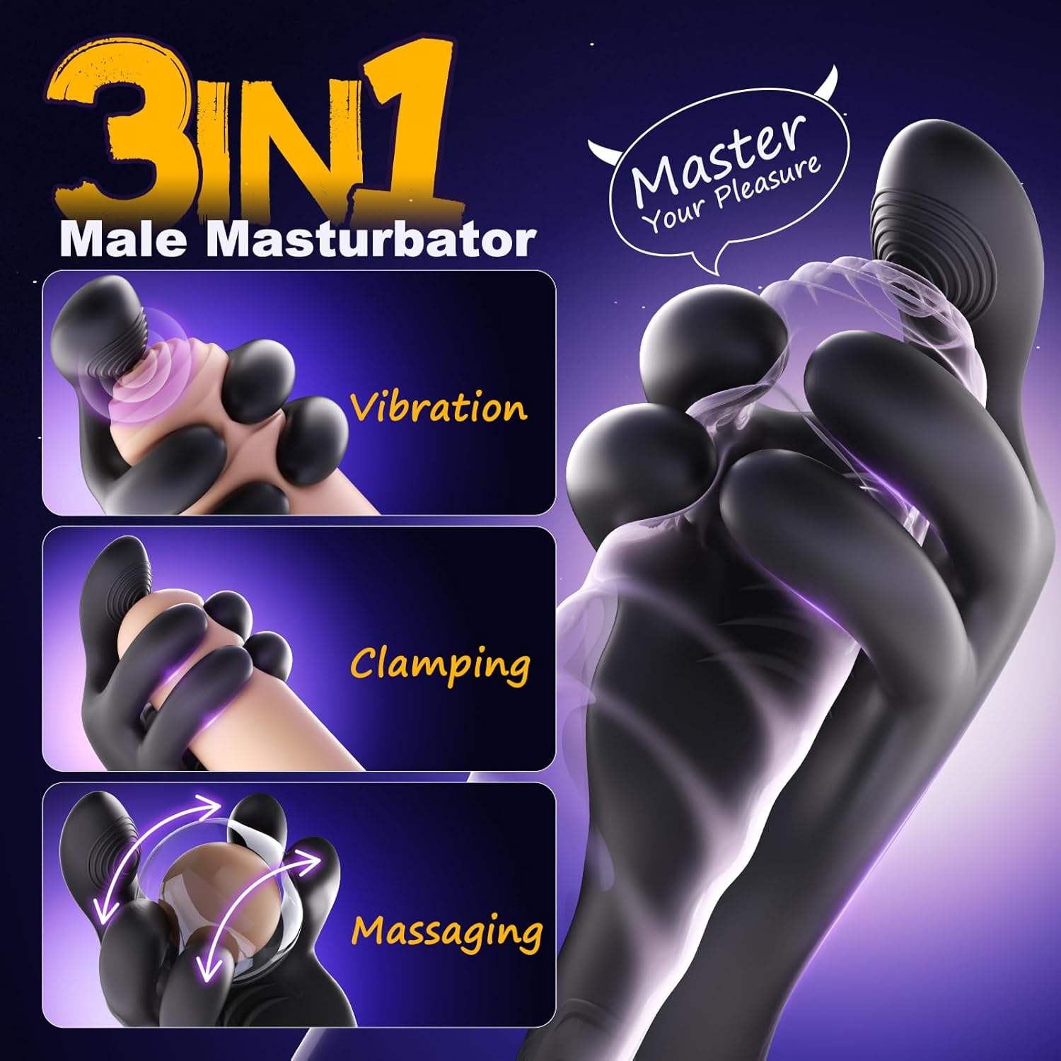 ClampVibe Hand Penis Vibrator Trainer