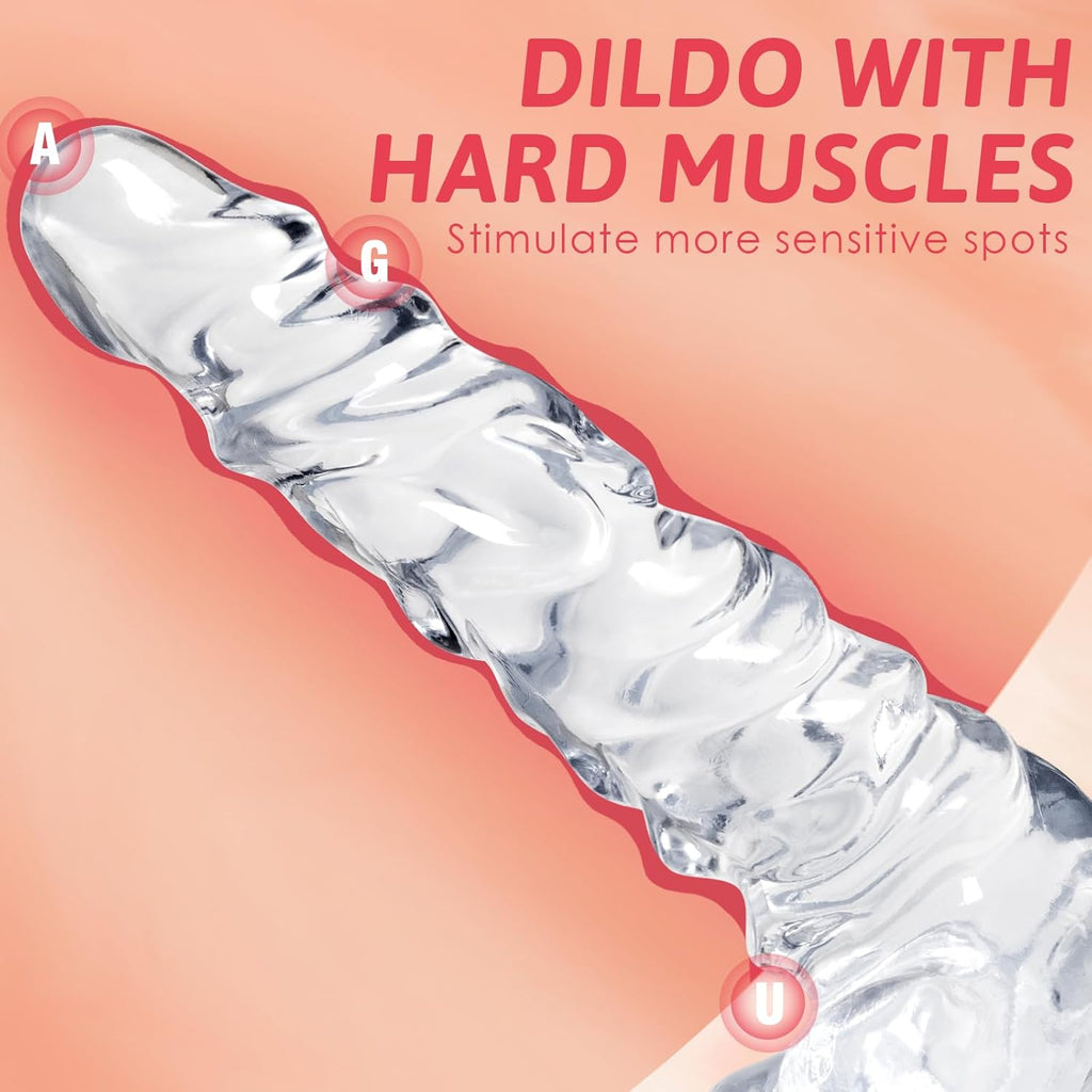 ClearCrave 11.8" Muscled Dildo