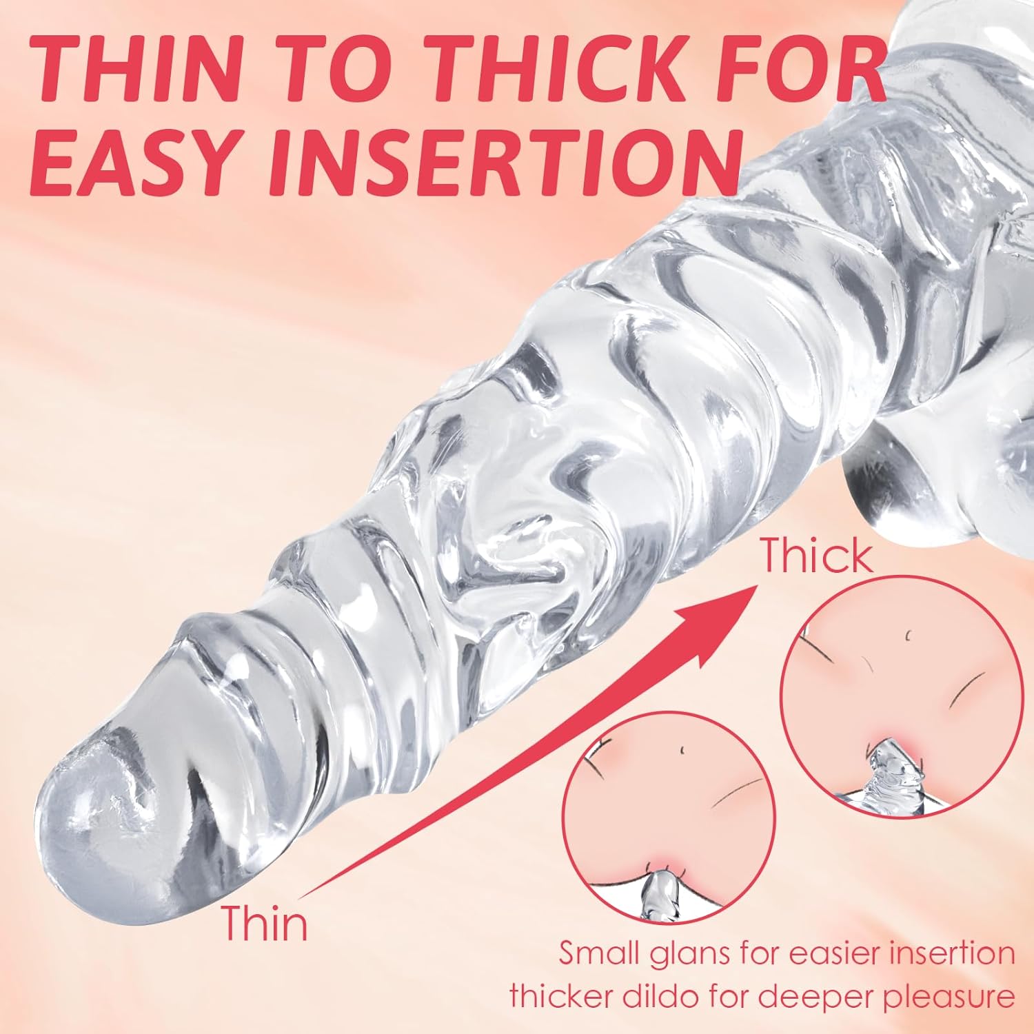 ClearCrave 11.8" Muscled Dildo