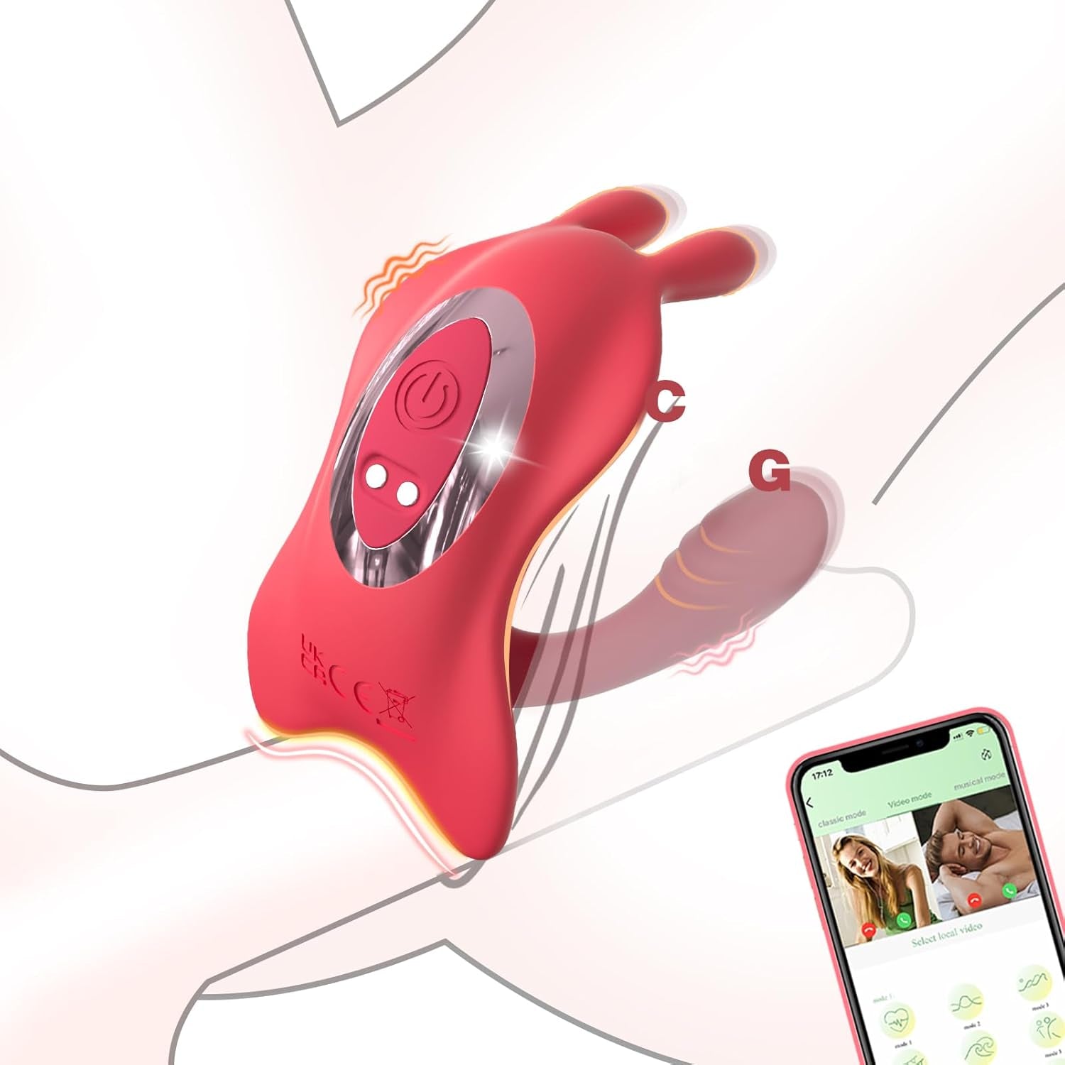 ClimaxCrush G-Spot Clit & Shaft Panty Vibrator