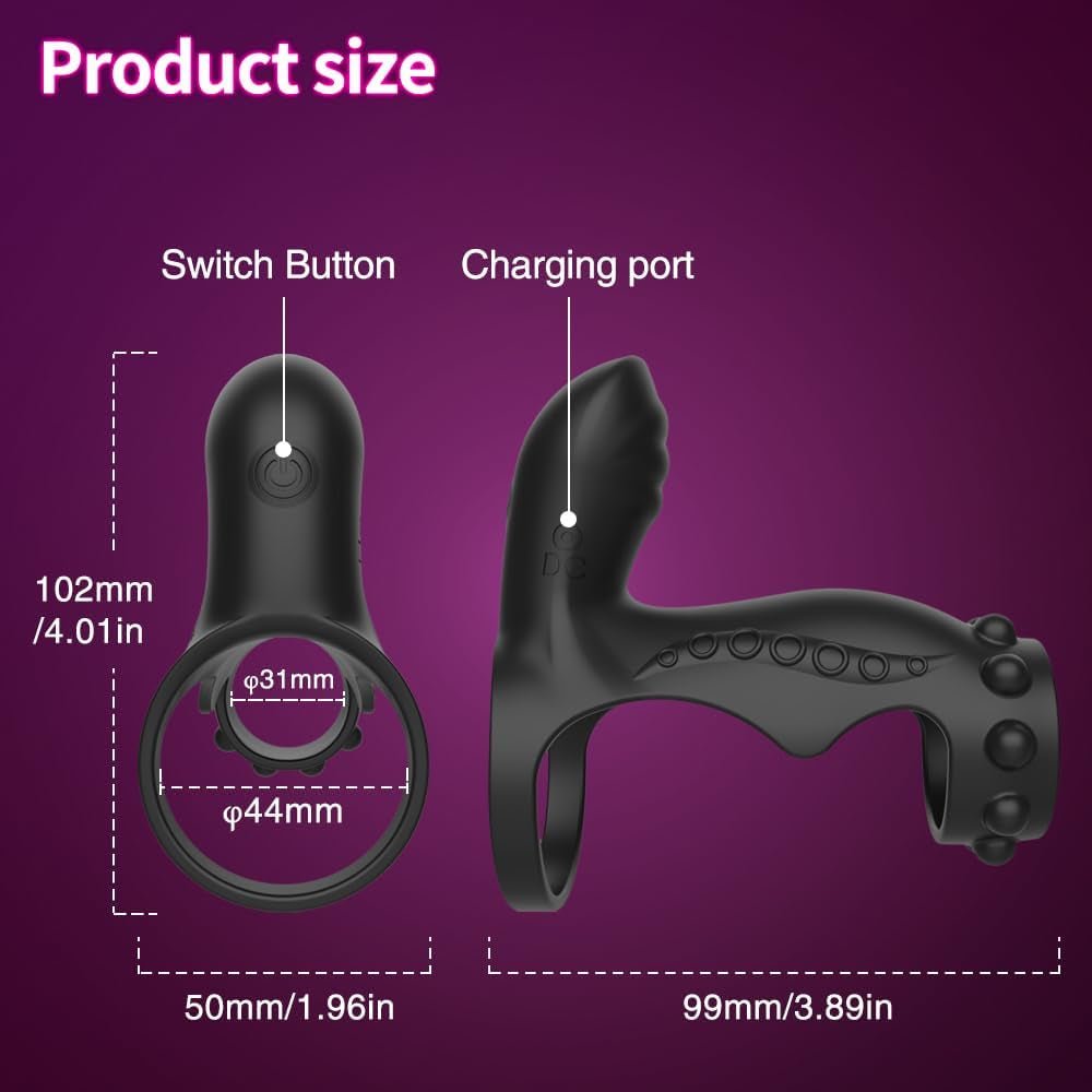 ClimaxLock Vibrating Cock Sleeve & Clit Massager