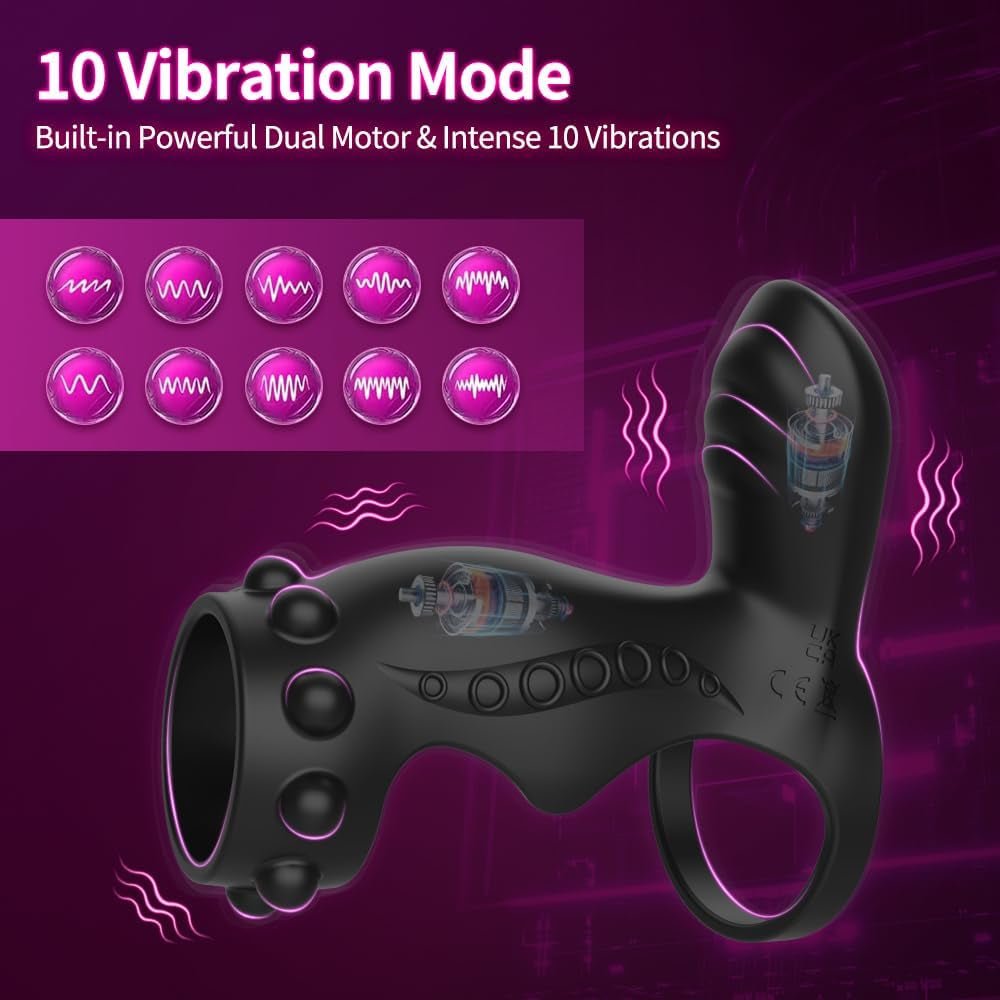 ClimaxLock Vibrating Cock Sleeve & Clit Massager