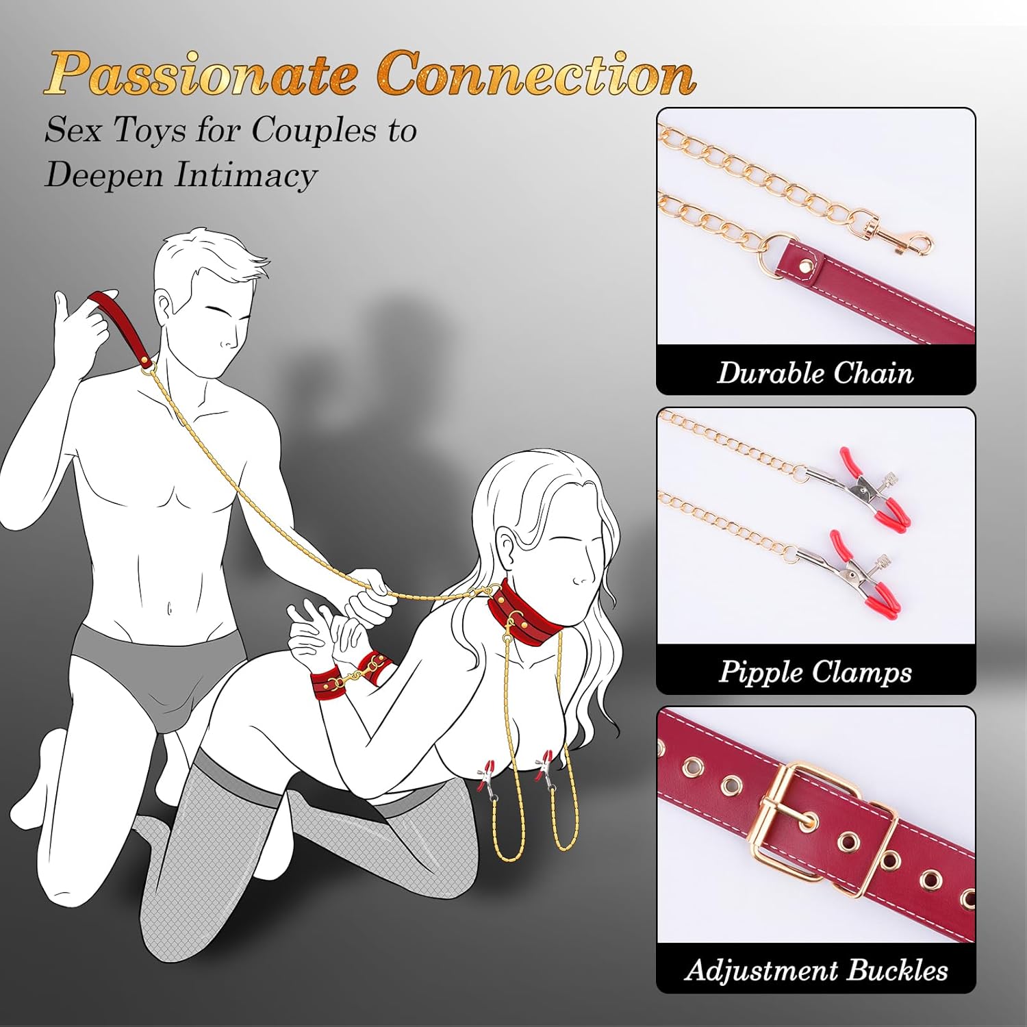 CloudBond Plush Leather BDSM Restraints Set