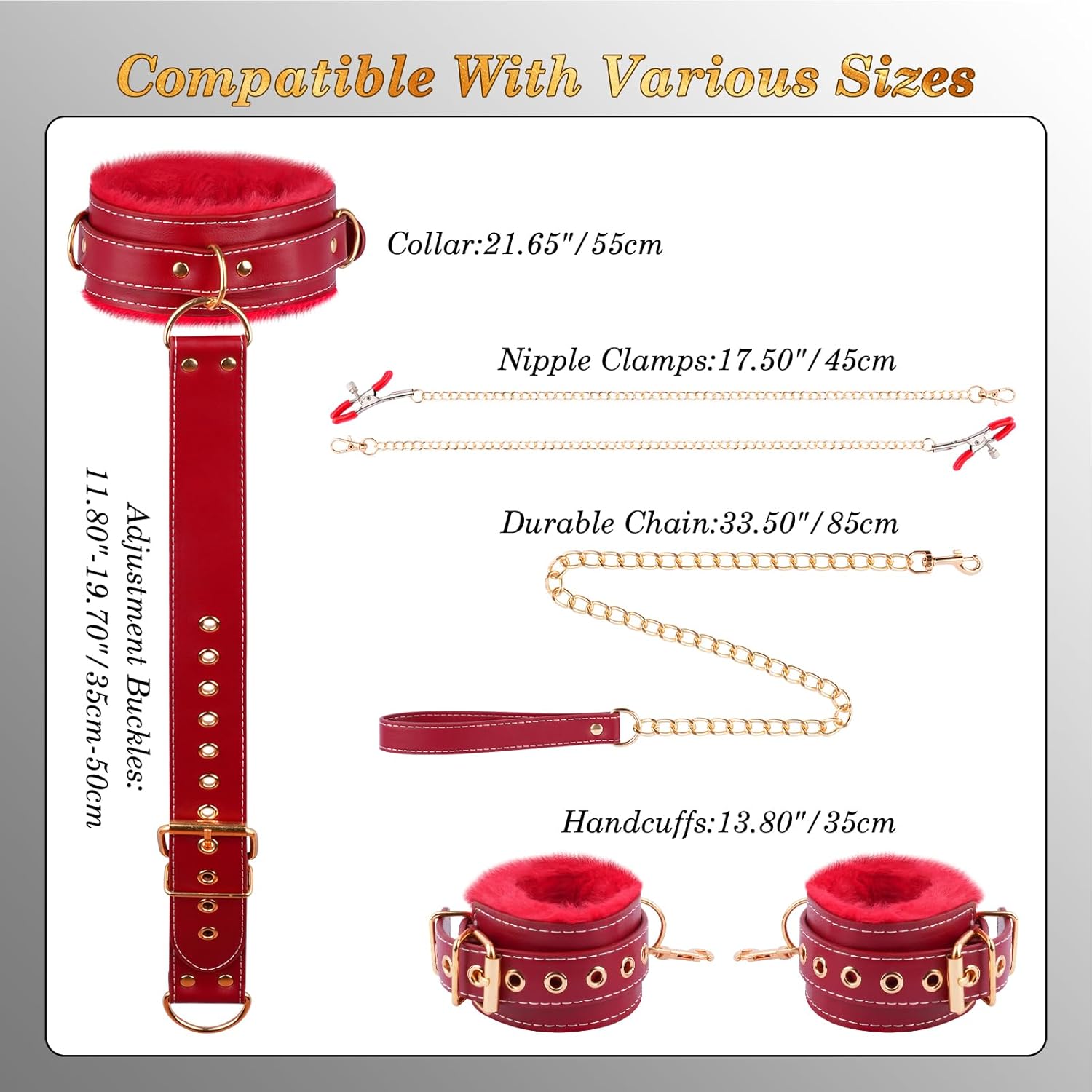 CloudBond Plush Leather BDSM Restraints Set
