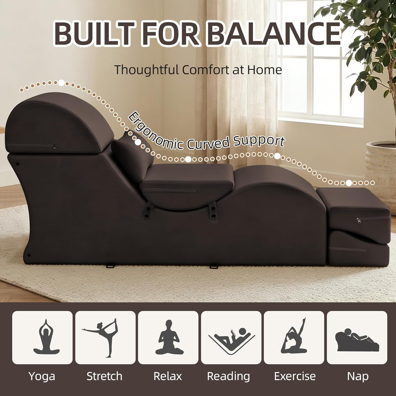 CocoaCurve Fold-Out Sex Chaise Lounge