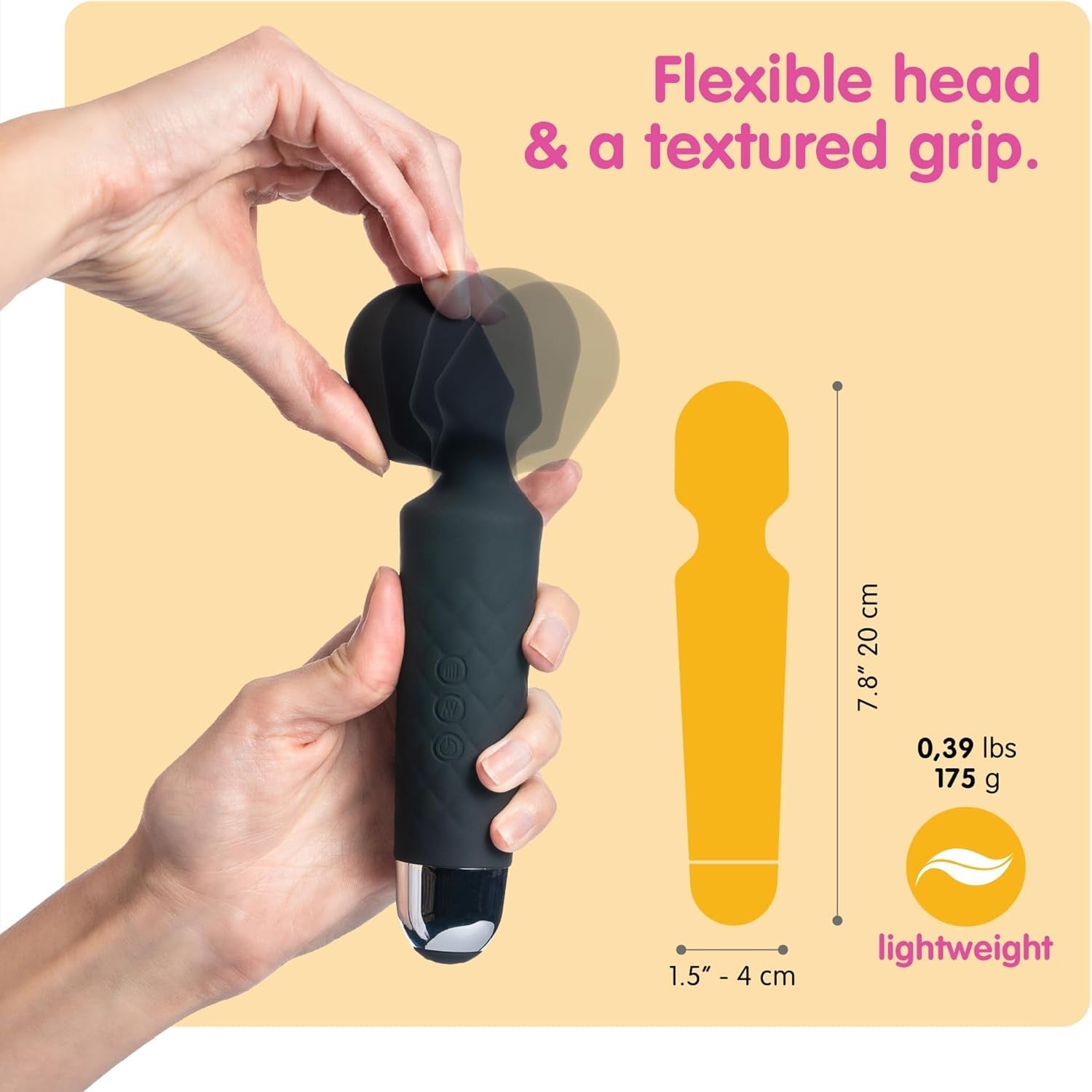 CompactMuse 20-Mode Clit & G-Spot Wand Vibrator