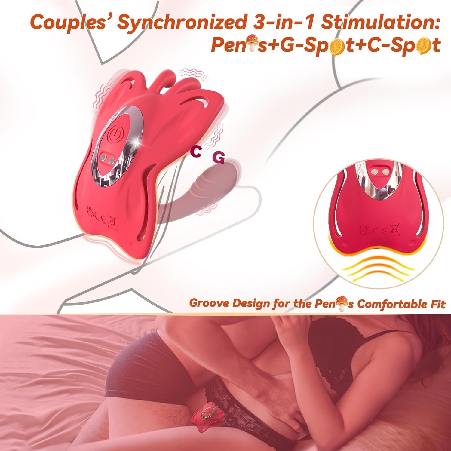 DualWave Butterfly Couples Vibrator with App Control