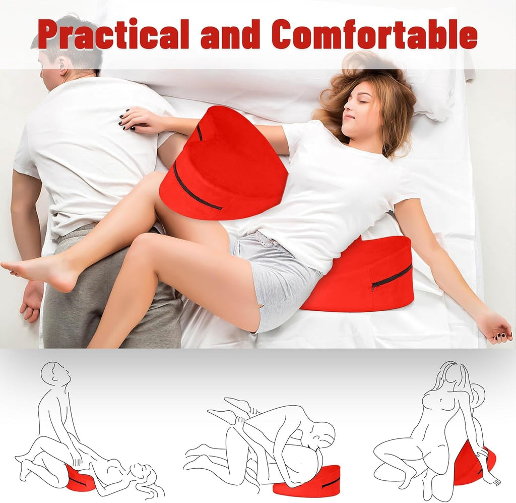 CrimsonAmour Heart-Shaped Sex Position Pillow