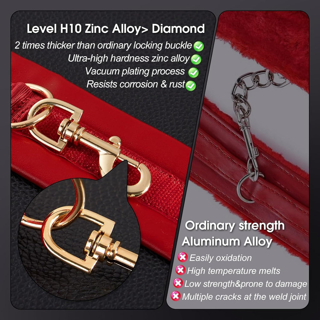 CrimsonBind Collar & Cuff BDSM Kit