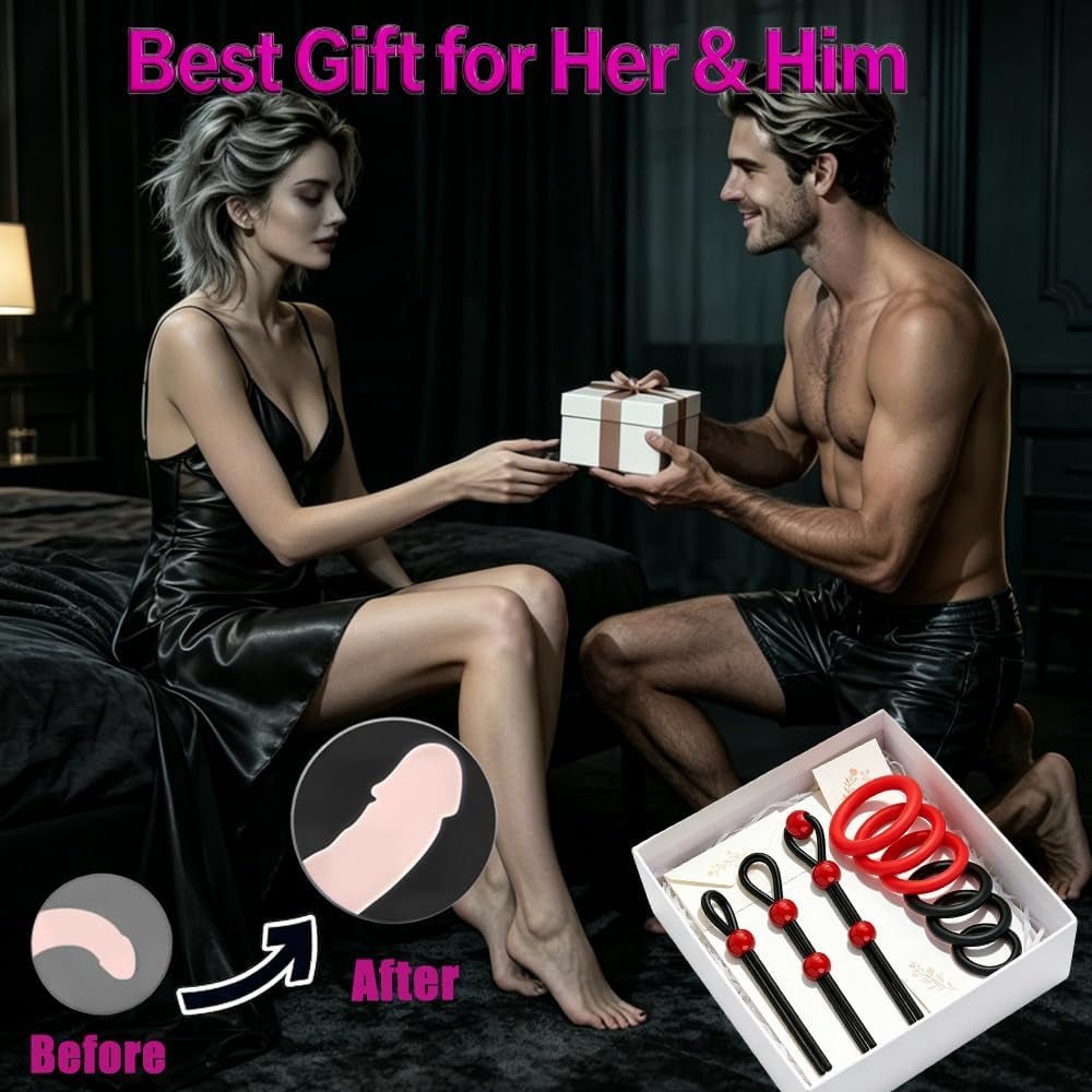 CrimsonFlex 9-Piece Adjustable Cock Ring Set