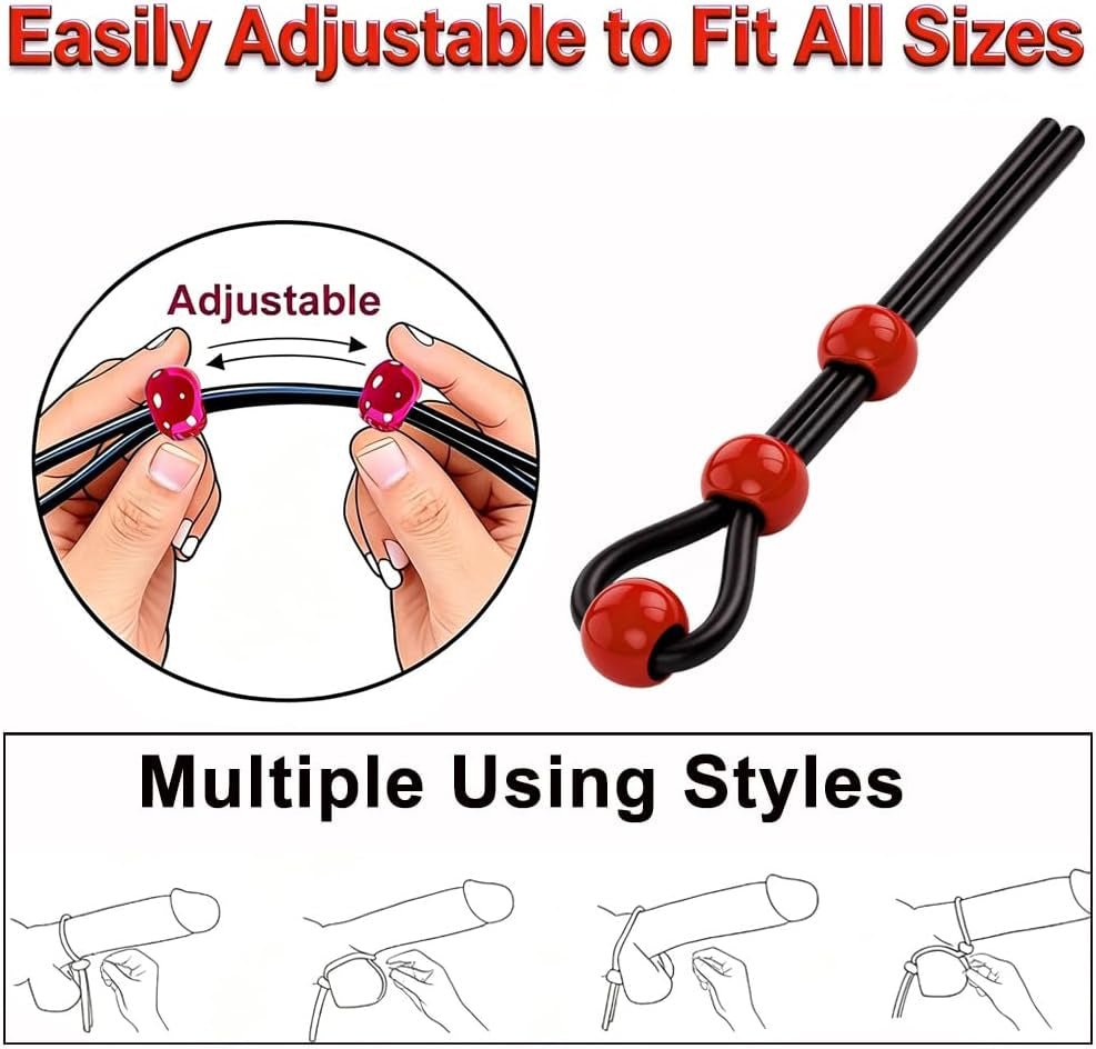 CrimsonFlex 9-Piece Adjustable Cock Ring Set