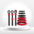 CrimsonFlex 9-Piece Adjustable Cock Ring Set