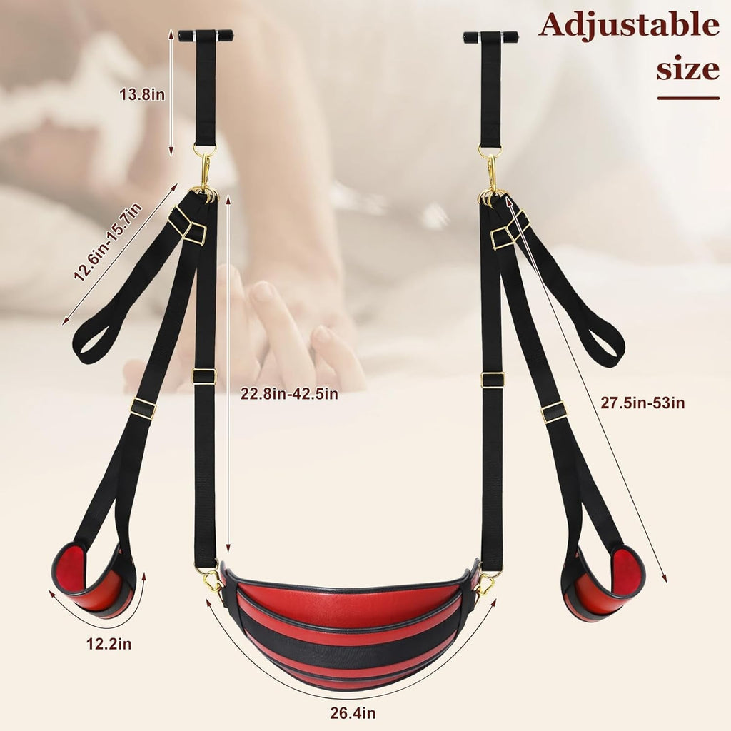 CrimsonLock Door & Thigh Restraints Sex Swing