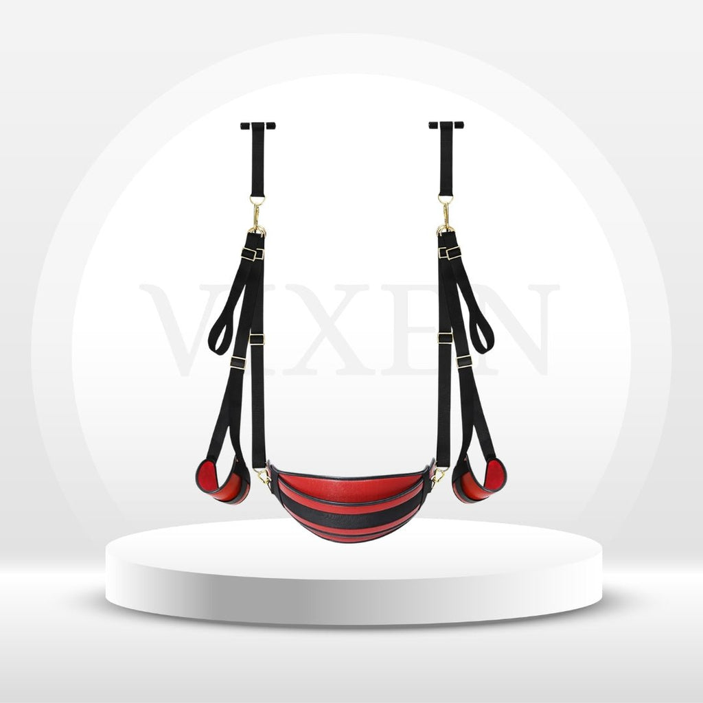 CrimsonLock Door & Thigh Restraints Sex Swing