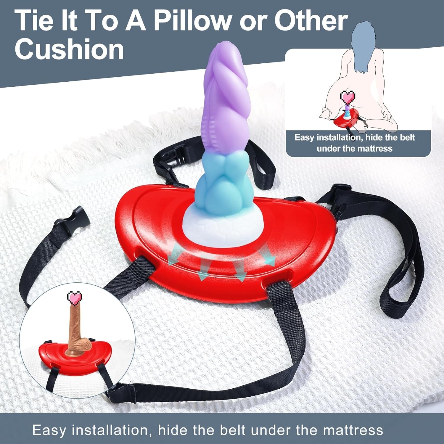 CrimsonRide Suction Cup Dildo Saddle Mount