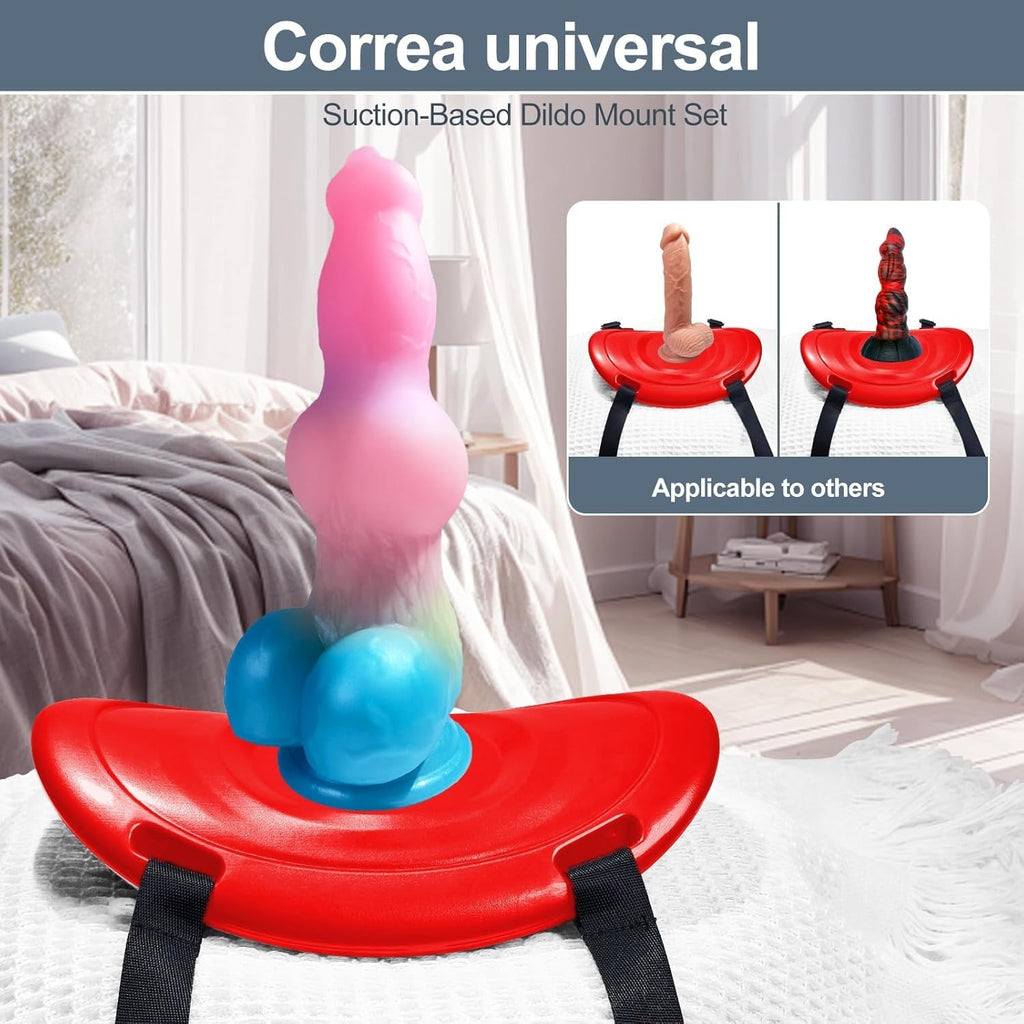 CrimsonRide Suction Cup Dildo Saddle Mount