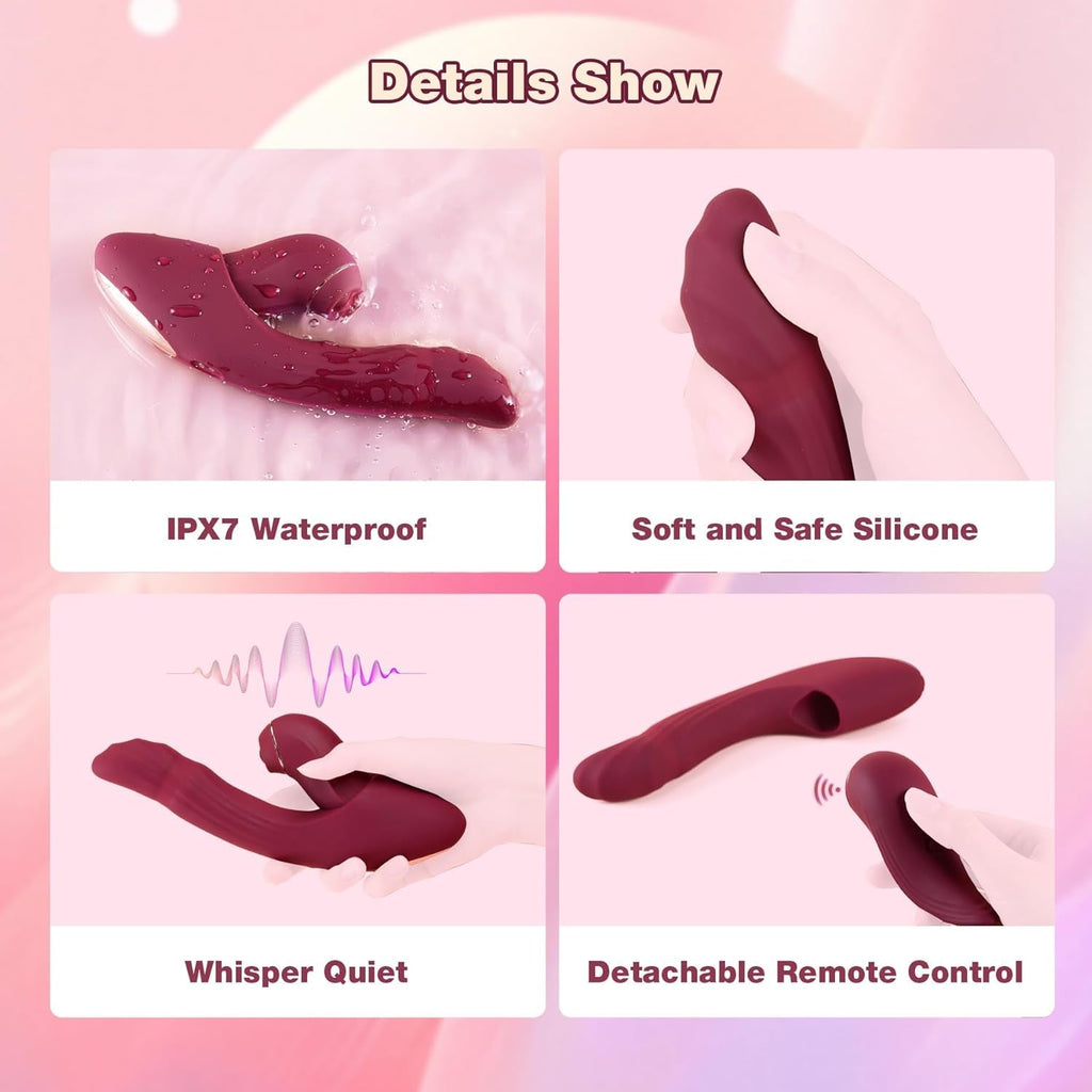 CrimsonSync 6X Dual Thrust Rabbit Vibrator