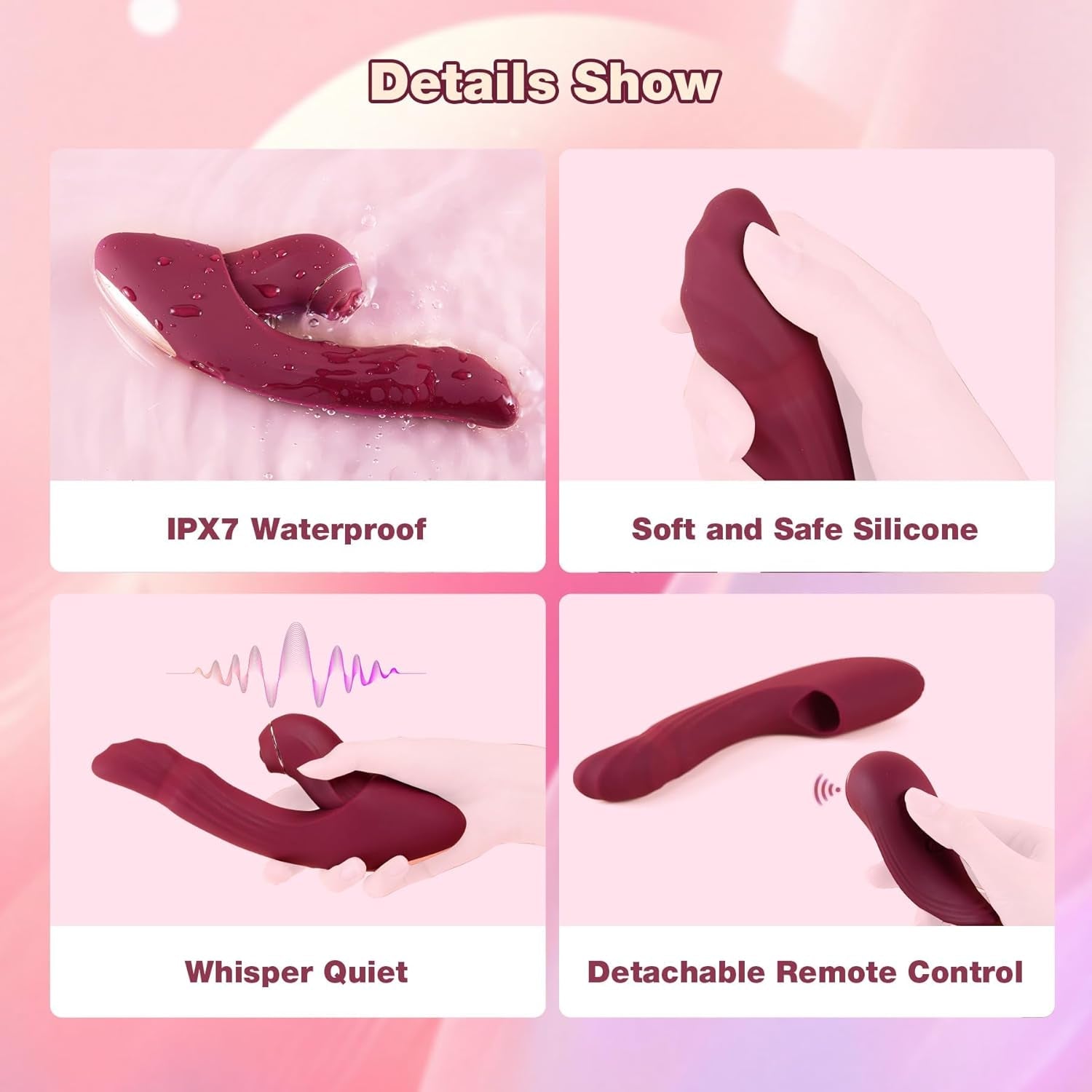 CrimsonSync 6X Dual Thrust Rabbit Vibrator
