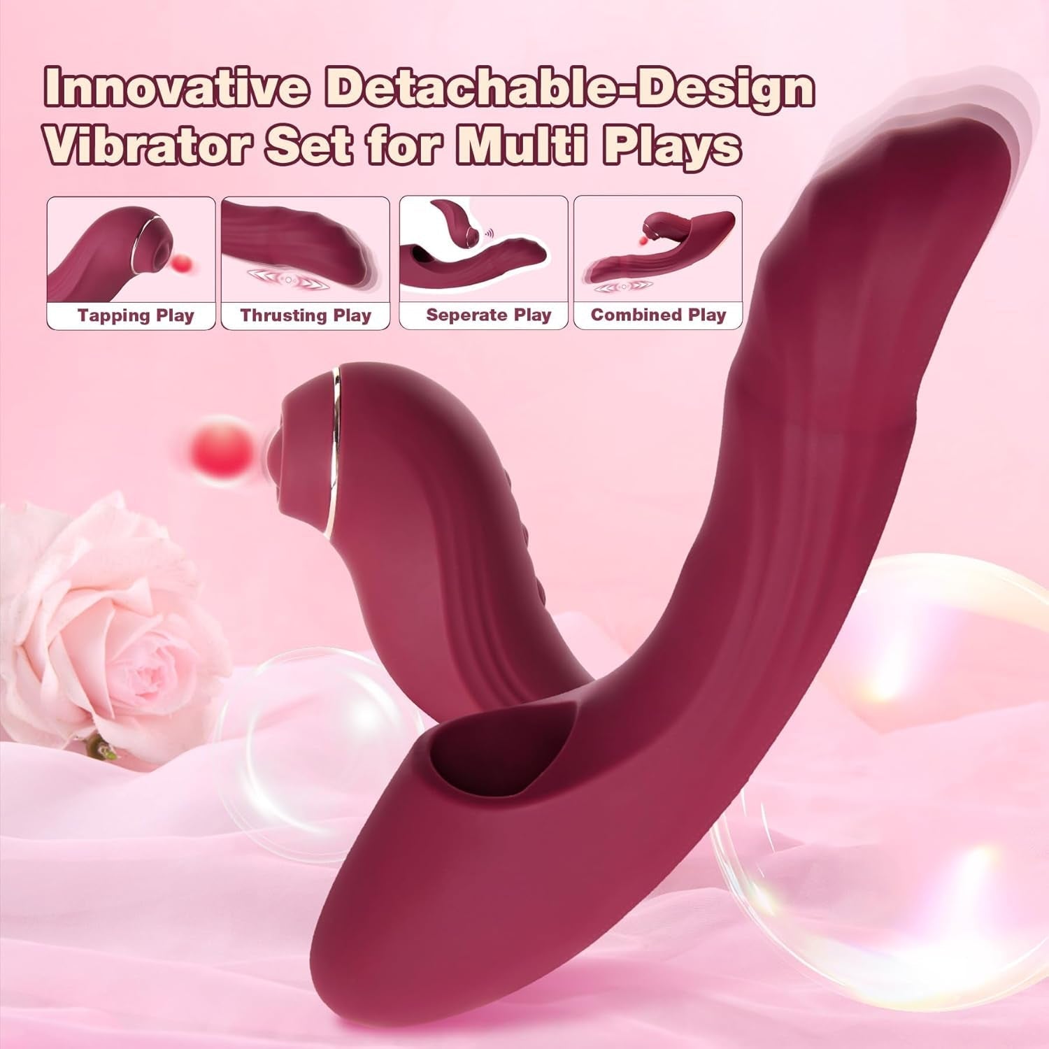 CrimsonSync 6X Dual Thrust Rabbit Vibrator