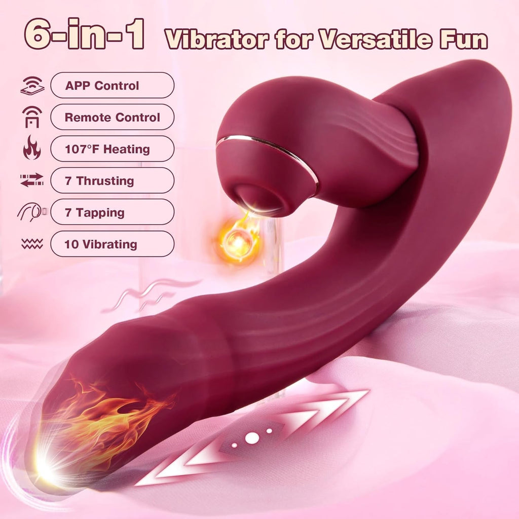 CrimsonSync 6X Dual Thrust Rabbit Vibrator