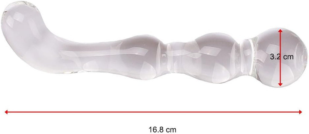 CrystalDual Crystal Glass Dual Ended Anal Plug