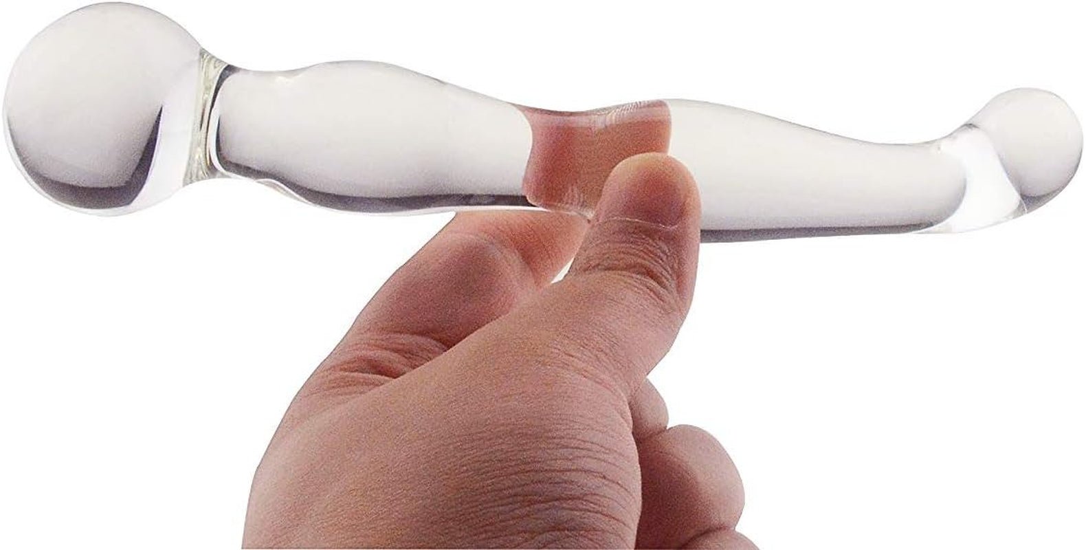 CrystalDual Crystal Glass Dual Ended Anal Plug