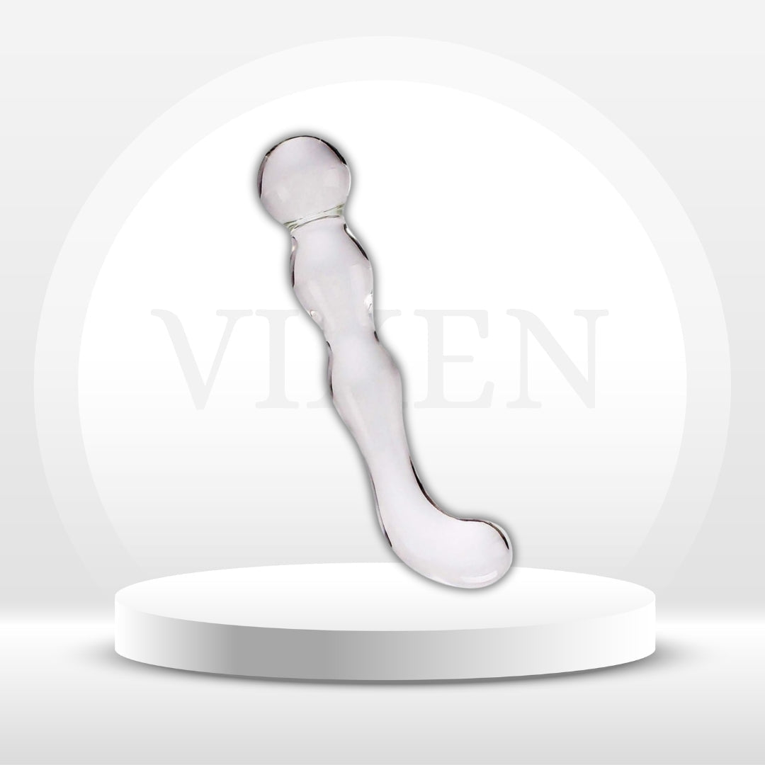 CrystalDual Crystal Glass Dual Ended Anal Plug