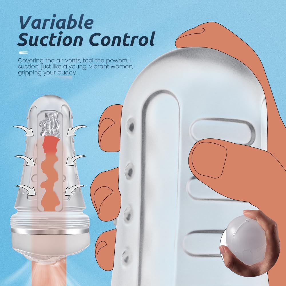 CrystalGrip Transparent Suction Fleshlight Stroker