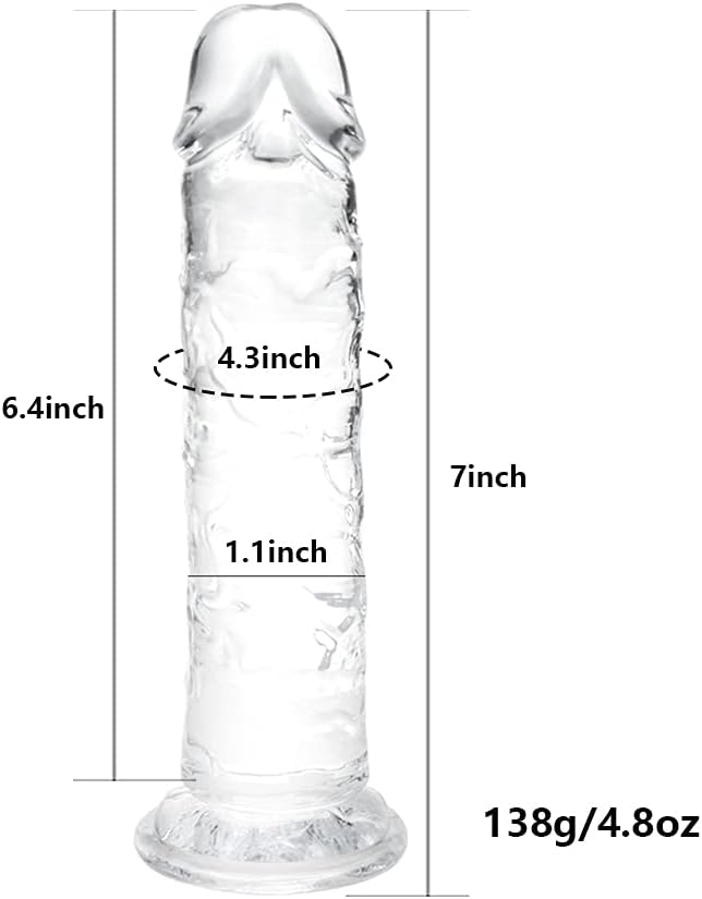 CrystalSoft 7" Beginner Dildo