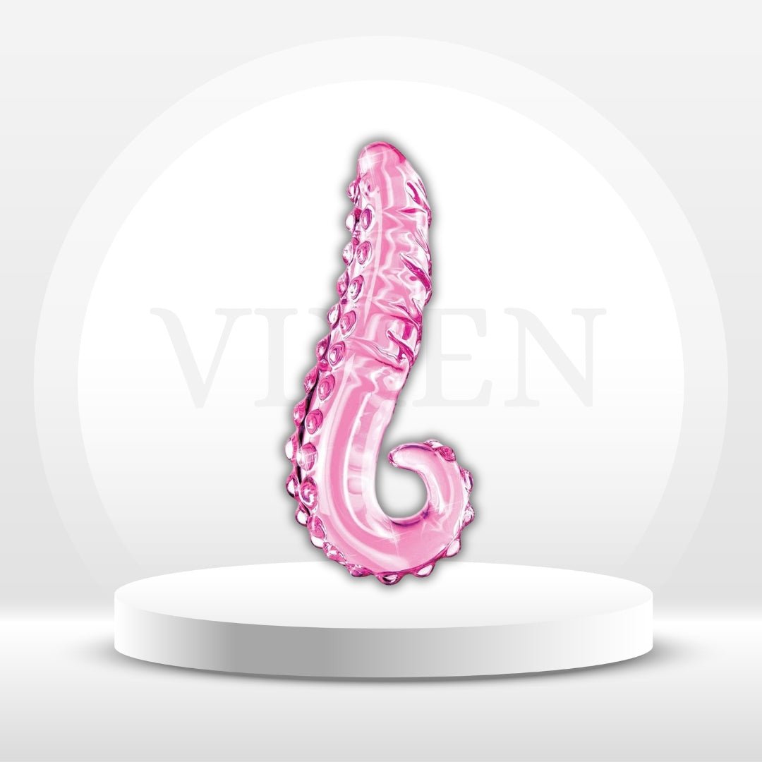 CrystalTentacle Pink Glass Tentacle Dildo