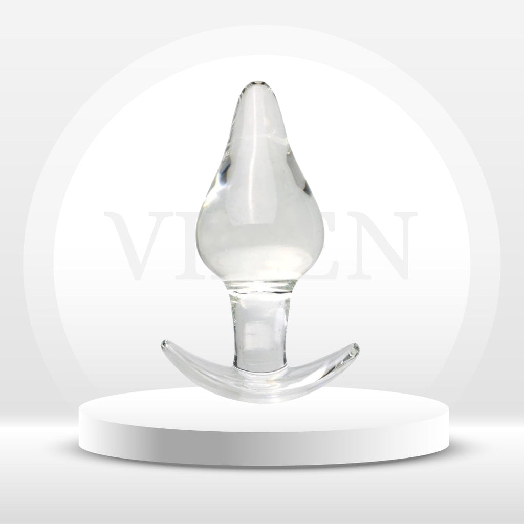 CrystalThrust Glass Anal Plug