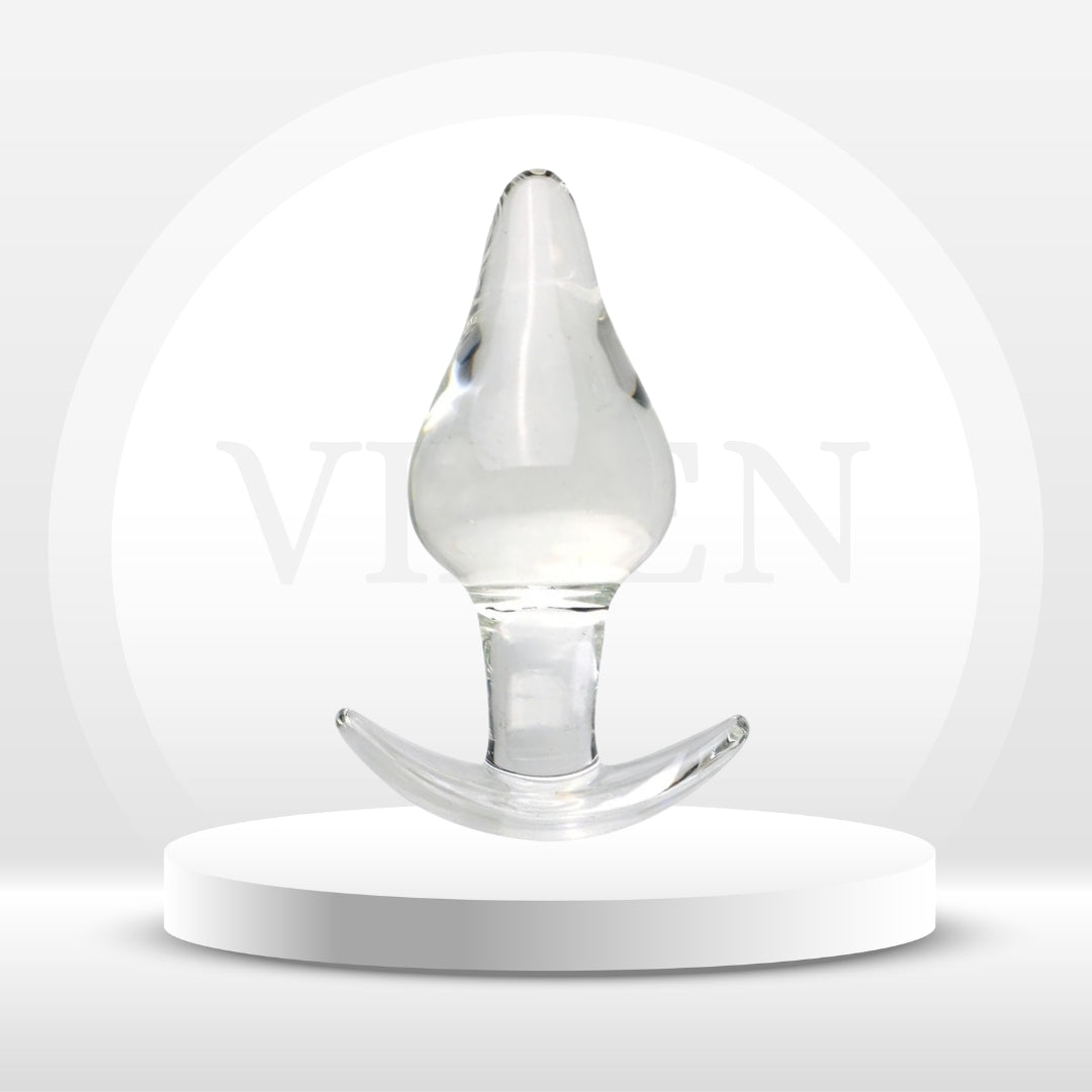 CrystalThrust Glass Anal Plug