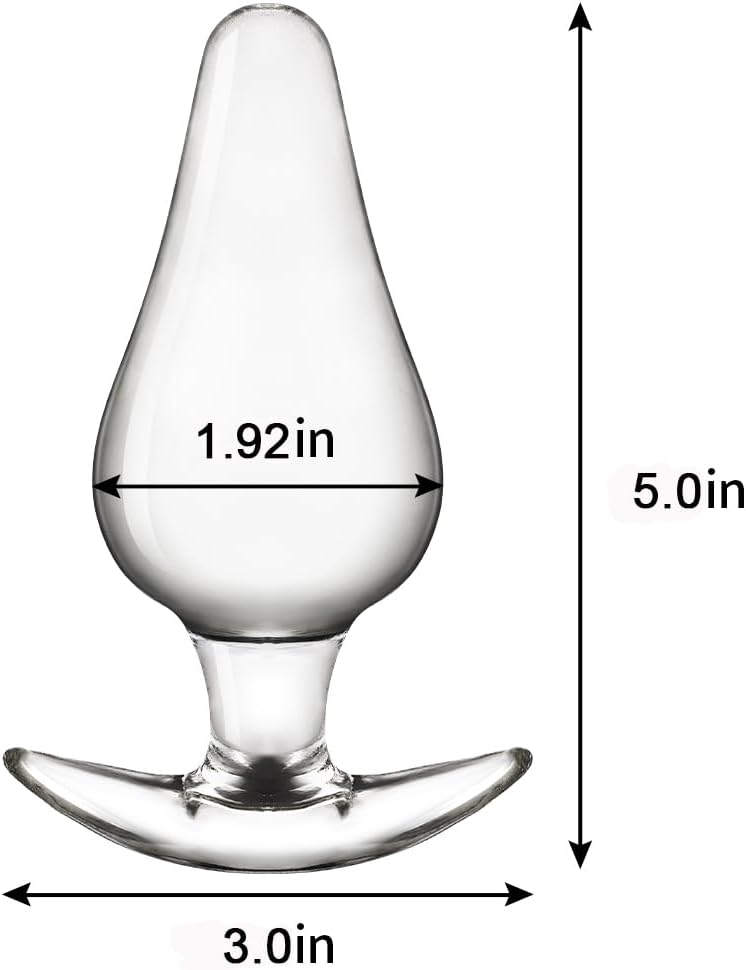 CrystalThrust Glass Anal Plug