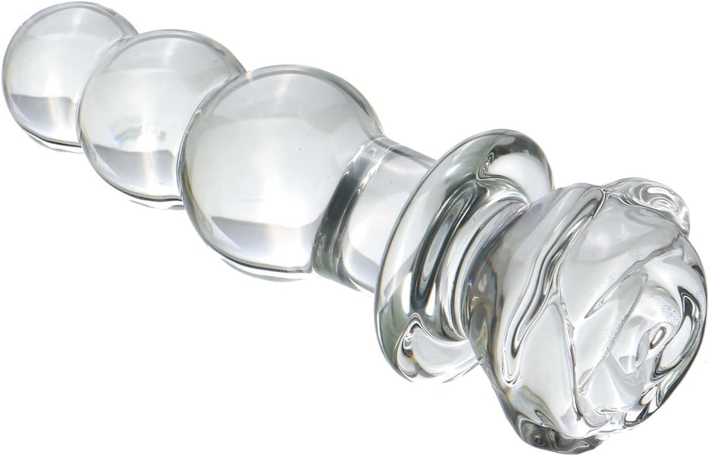 CrystalTrail Glass Beaded Anal Plug