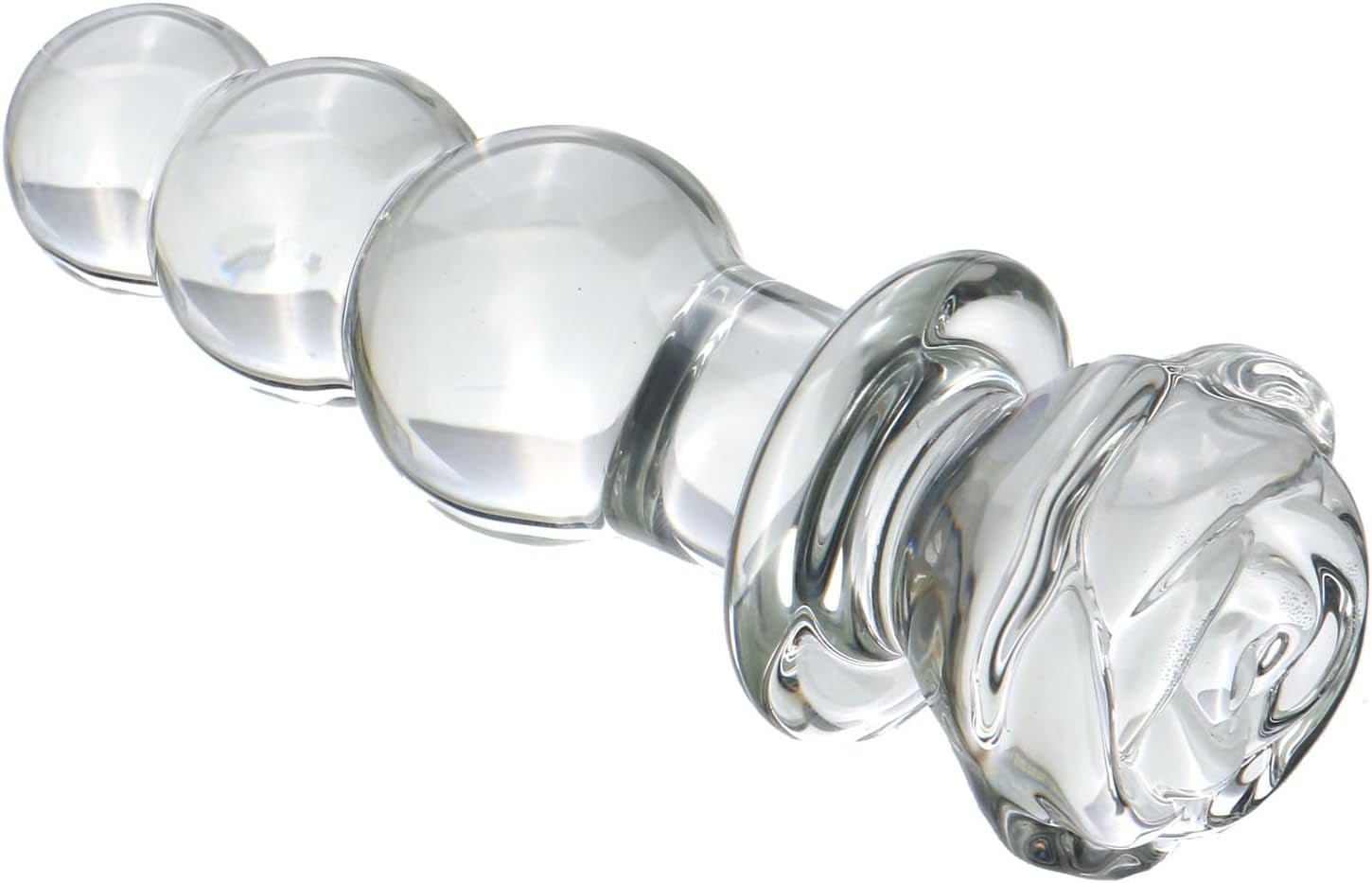 CrystalTrail Glass Beaded Anal Plug